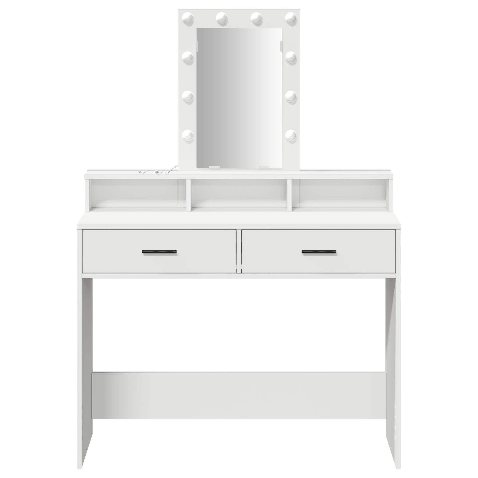 Vanity Table White MDF 100 x 41 x 140 cm Vanity Table - Image 5