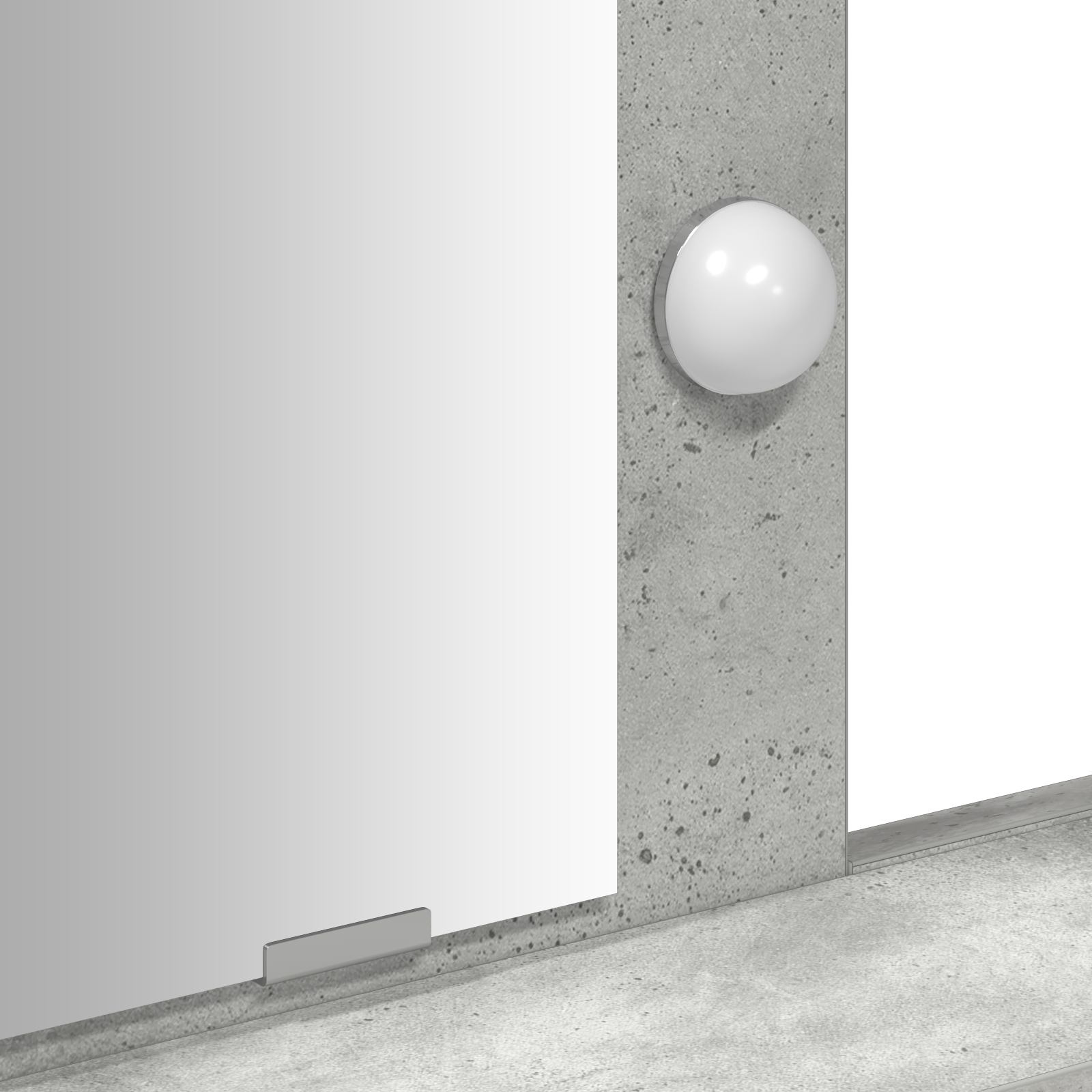 Dressing Table with LED Lights Concrete Grey 100x41x140 cm - Image 9