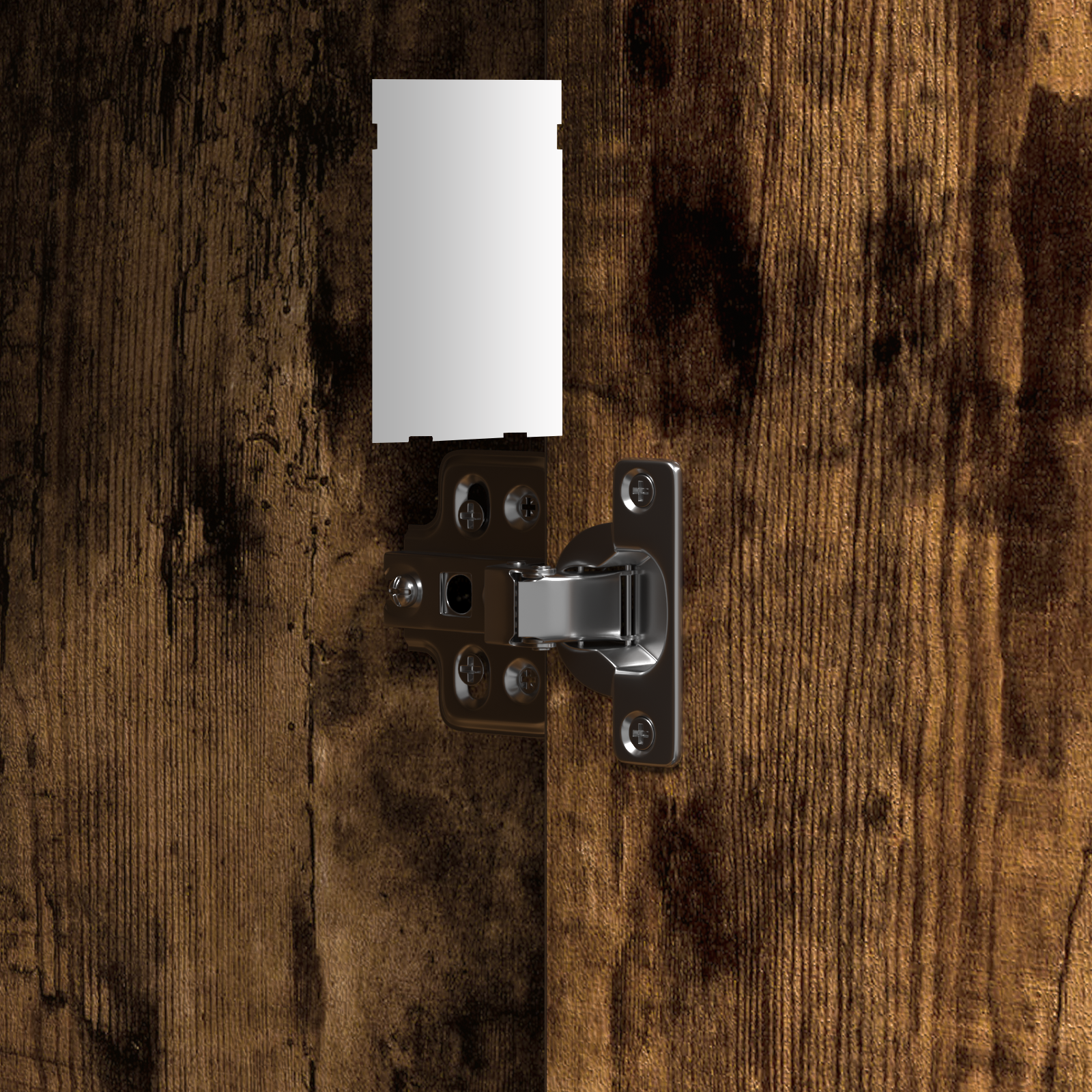 Dressing Table with LED Lights Smoked Oak 102x33x135 cm - Image 9