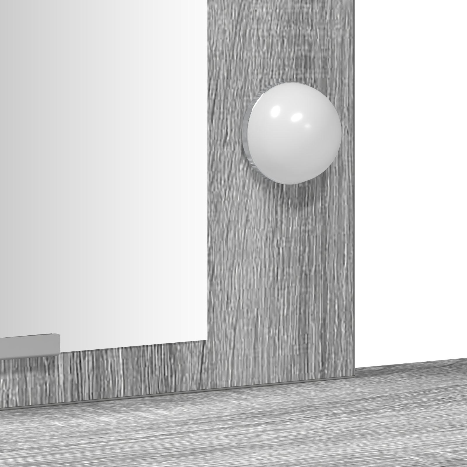 Vanity Table Grey Sonoma Engineered Wood Standard Vanity Table - Image 8