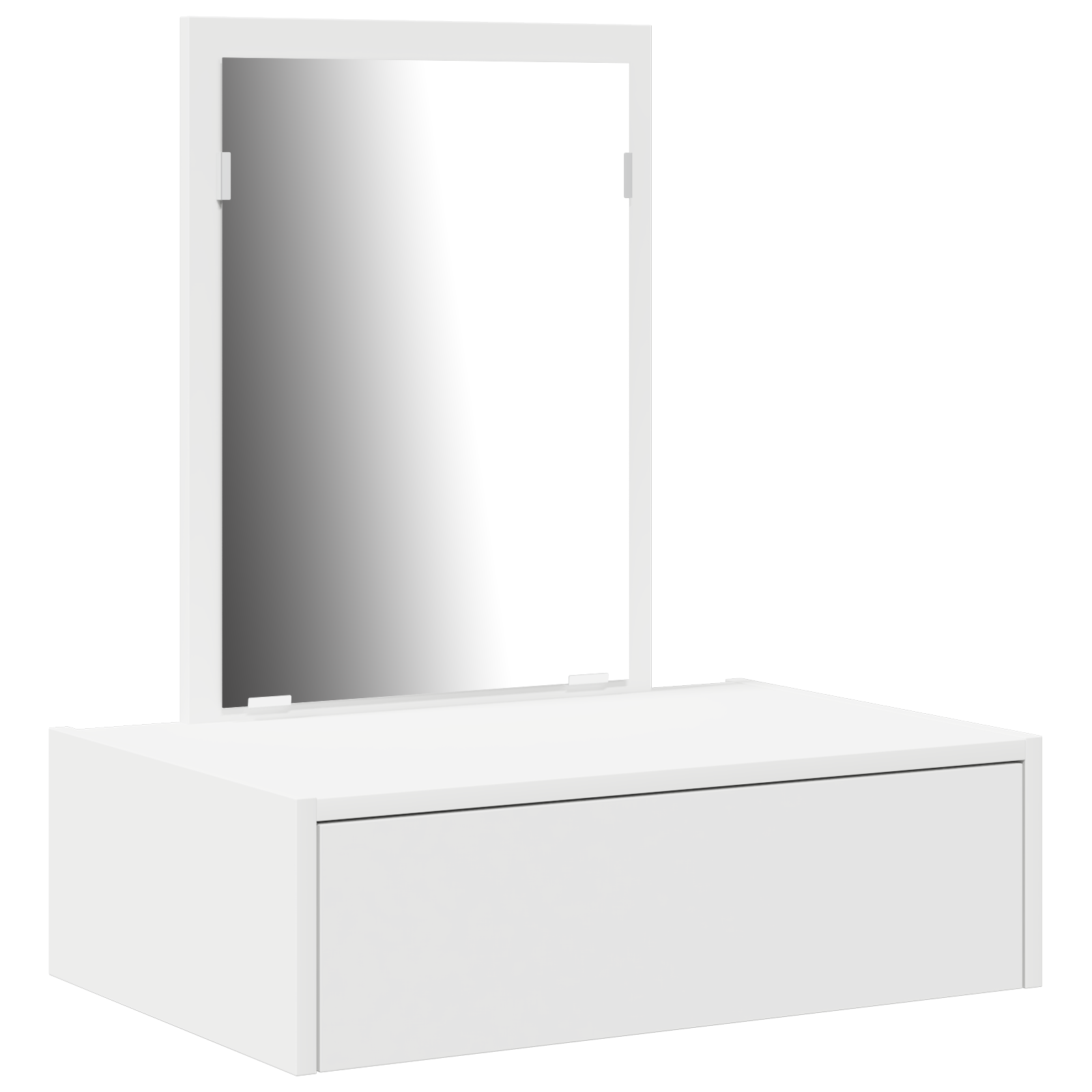 Wall Hanging Dressing Table White 60x40x70 cm - Image 2