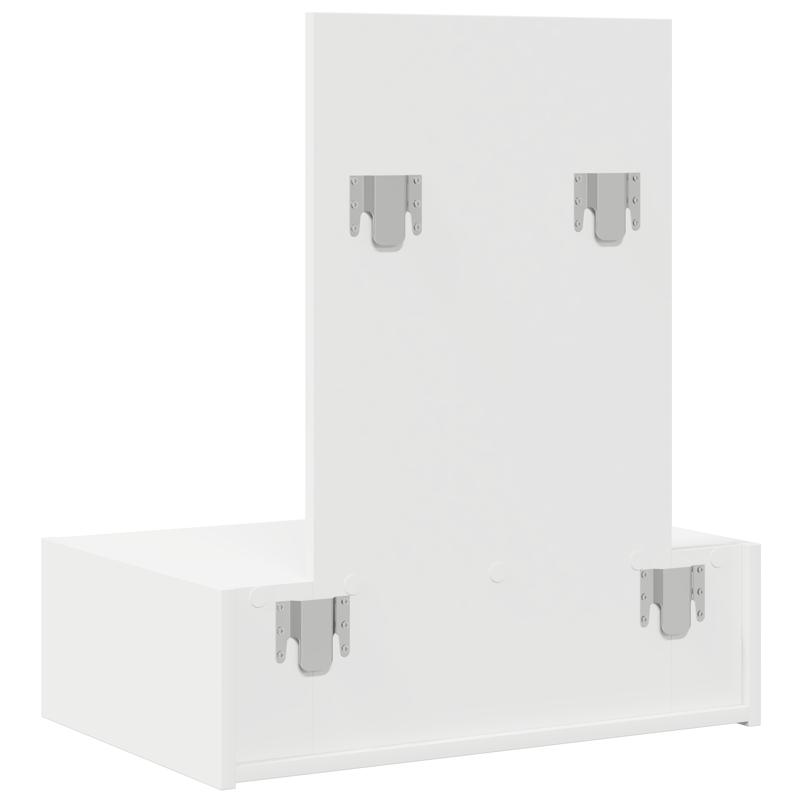 Wall Hanging Dressing Table White 60x40x70 cm - Image 8