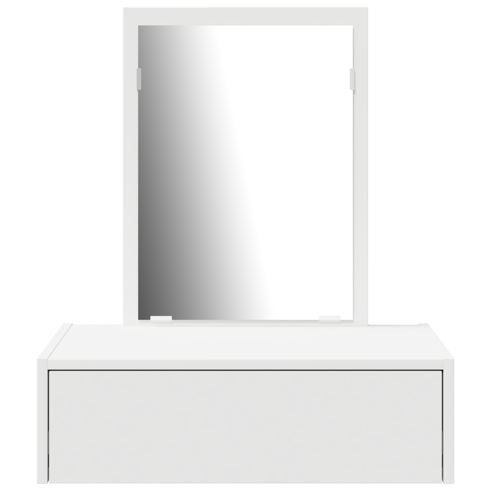 Wall Hanging Dressing Table White 60x40x70 cm - Image 6