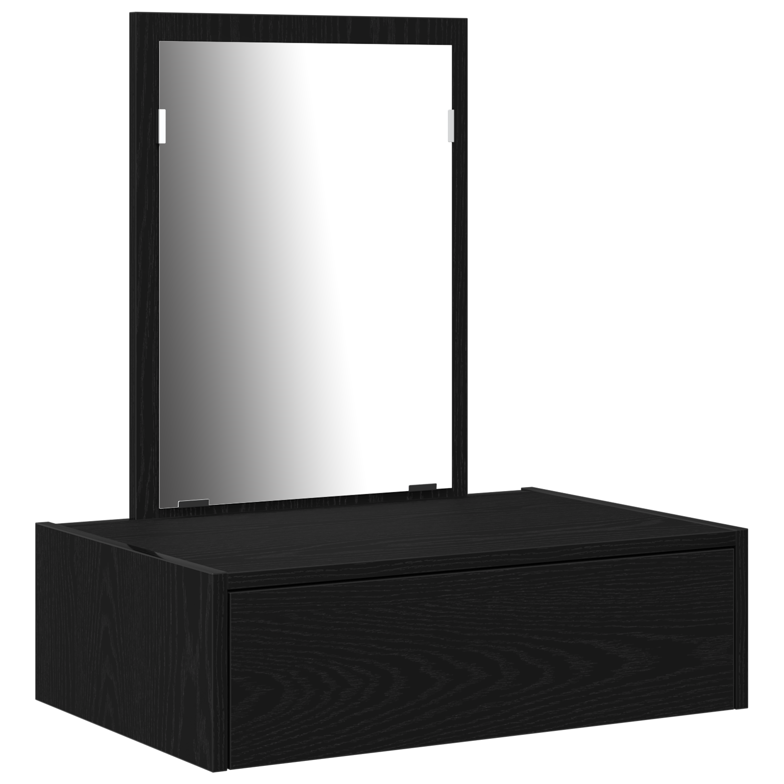 Wall Hanging Dressing Table Black Oak 60x40x70 cm - Image 2