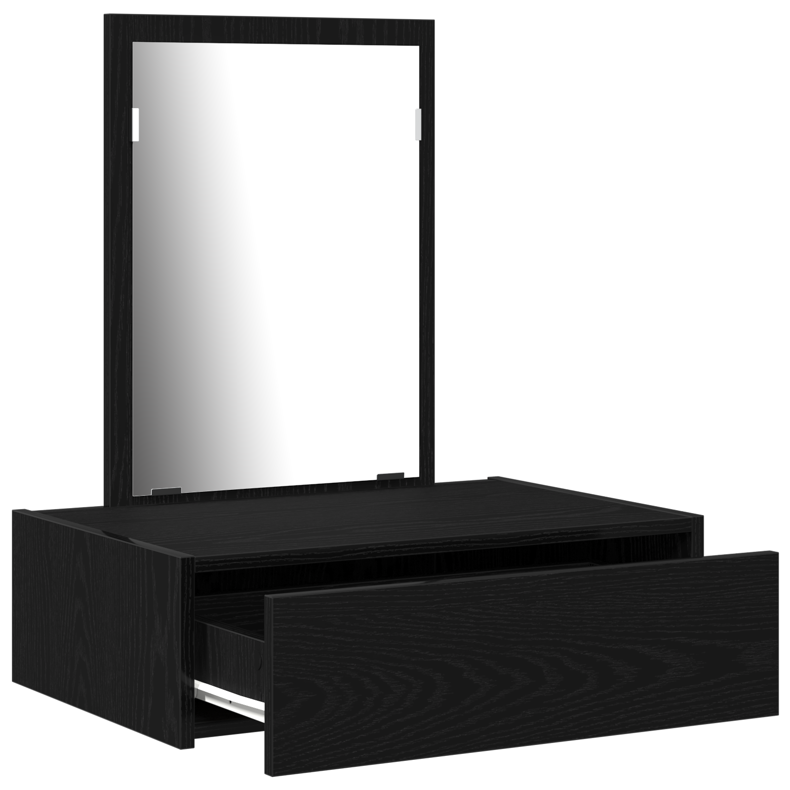 Wall Hanging Dressing Table Black Oak 60x40x70 cm - Image 5