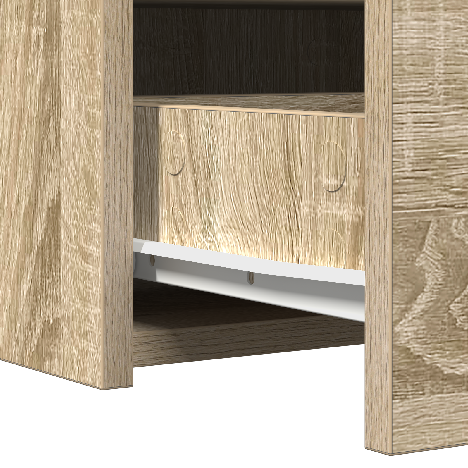 Wall Hanging Dressing Table Sonoma Oak 60x40x70 cm - Image 11