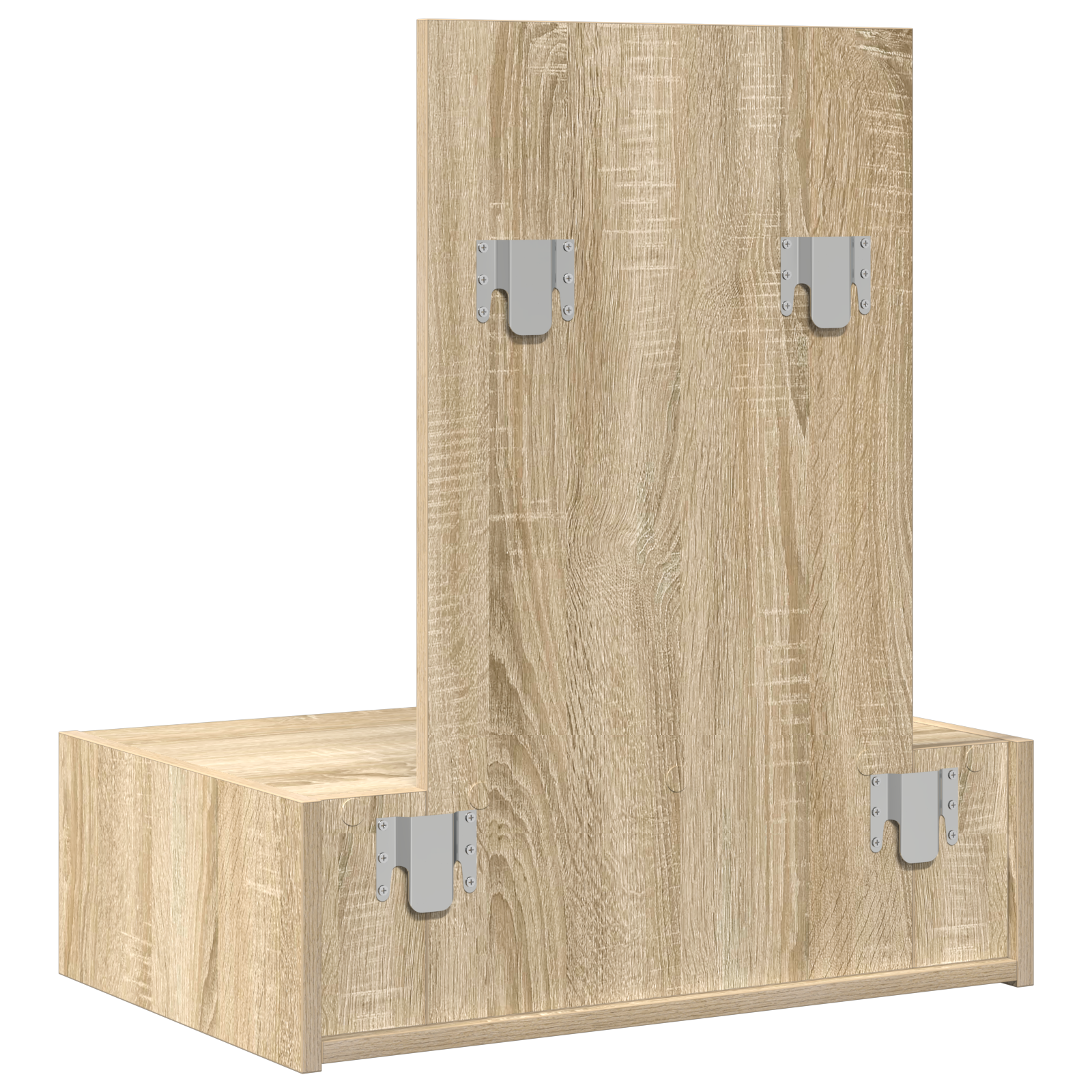 Wall Hanging Dressing Table Sonoma Oak 60x40x70 cm - Image 8
