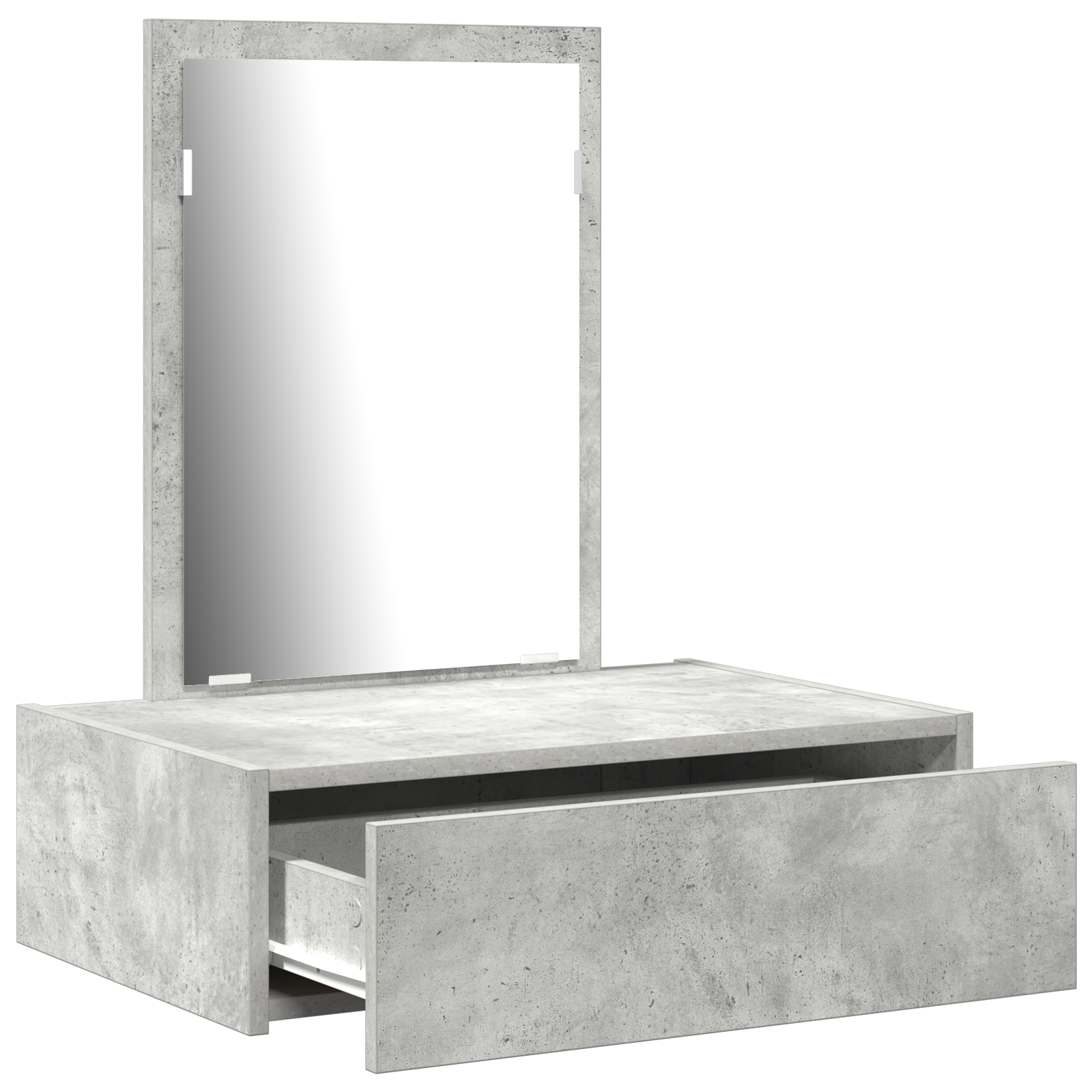 Wall Hanging Dressing Table Concrete Grey 60x40x70 cm - Image 5