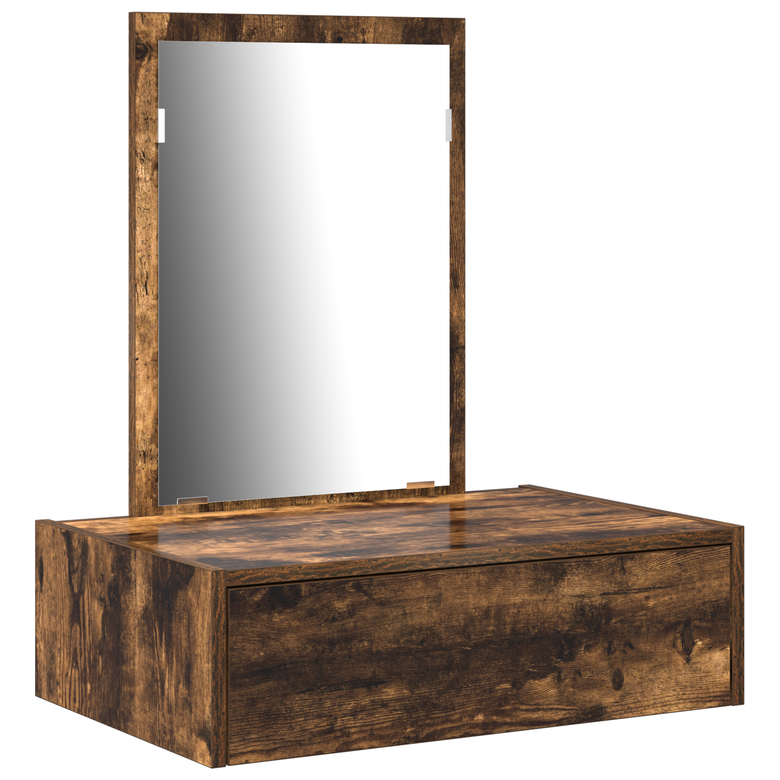 Wall Mounted Dressing Table Smoked Oak 60x40x70 cm - Image 2