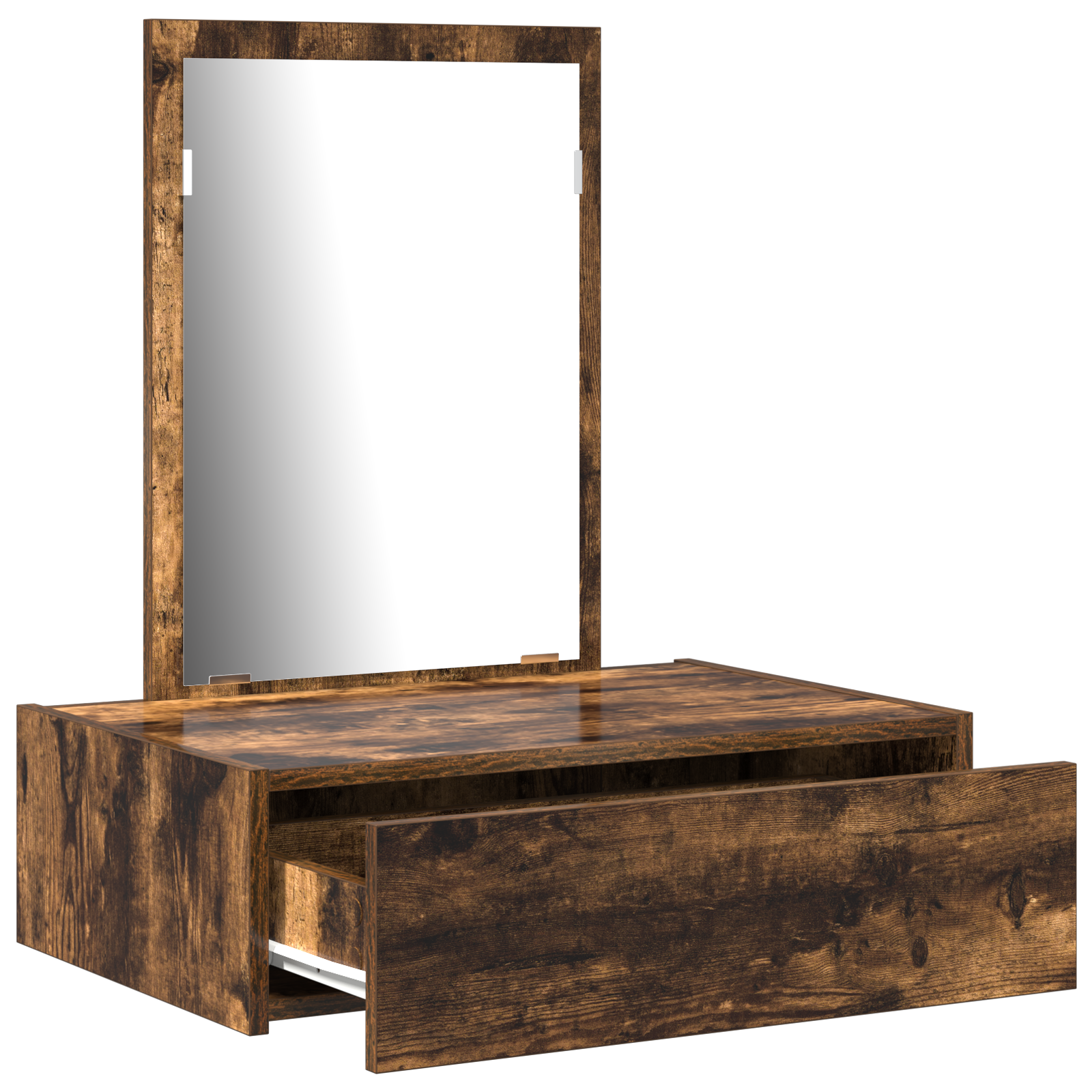 Wall Mounted Dressing Table Smoked Oak 60x40x70 cm - Image 5