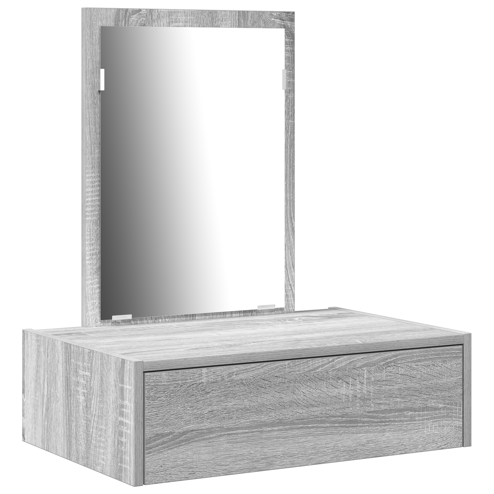 Wall Hanging Dressing Table in Grey Sonoma, 60x40x70 cm - Image 2