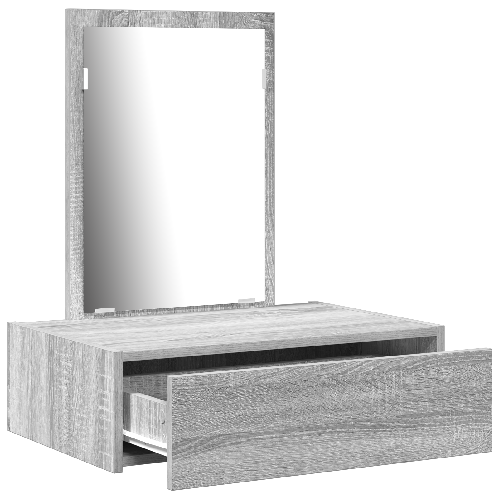 Wall Hanging Dressing Table in Grey Sonoma, 60x40x70 cm - Image 5