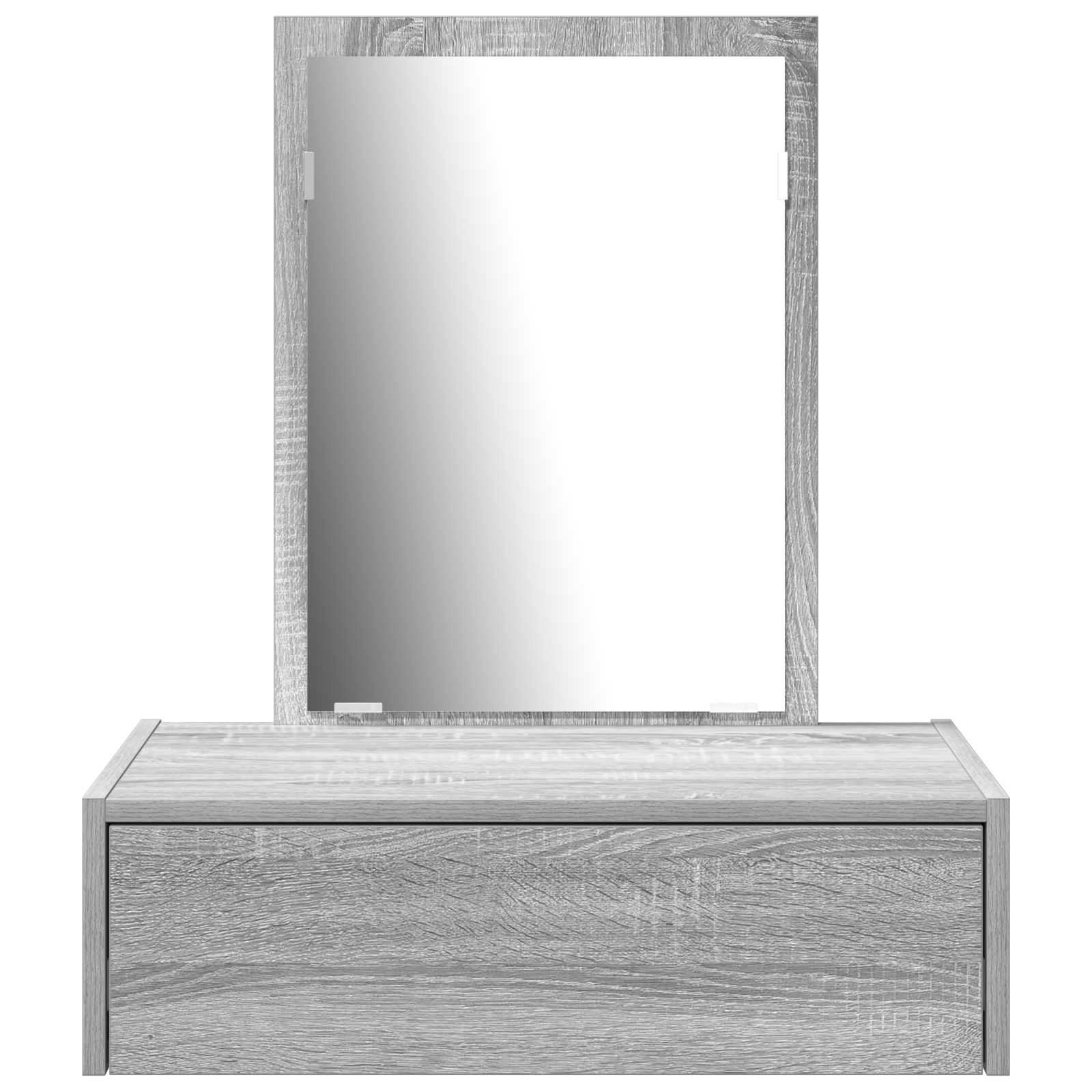 Wall Hanging Dressing Table in Grey Sonoma, 60x40x70 cm - Image 6