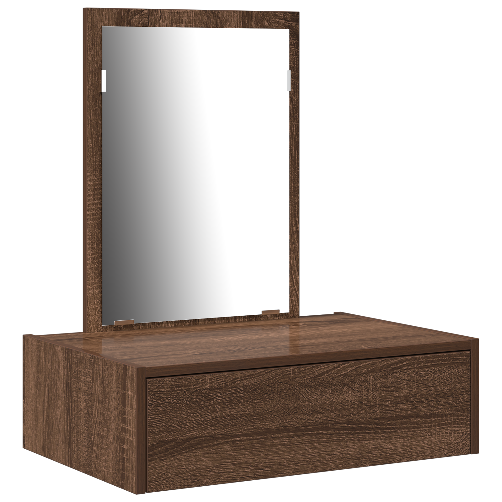 Wall Hanging Dressing Table Brown Oak 60x40x70 cm - Image 2