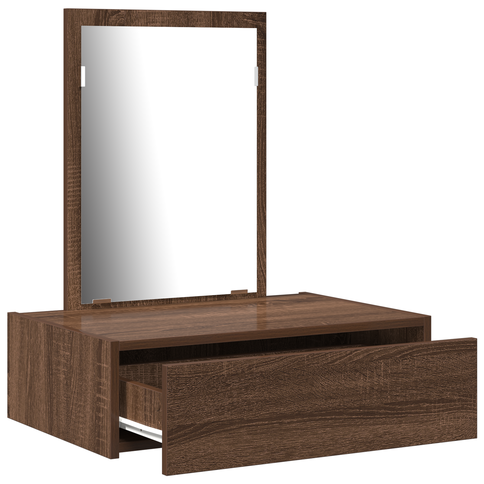 Wall Hanging Dressing Table Brown Oak 60x40x70 cm - Image 5