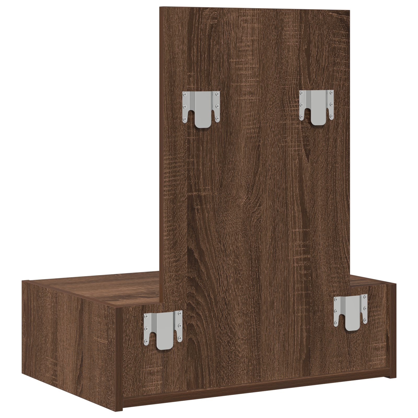 Wall Hanging Dressing Table Brown Oak 60x40x70 cm - Image 8