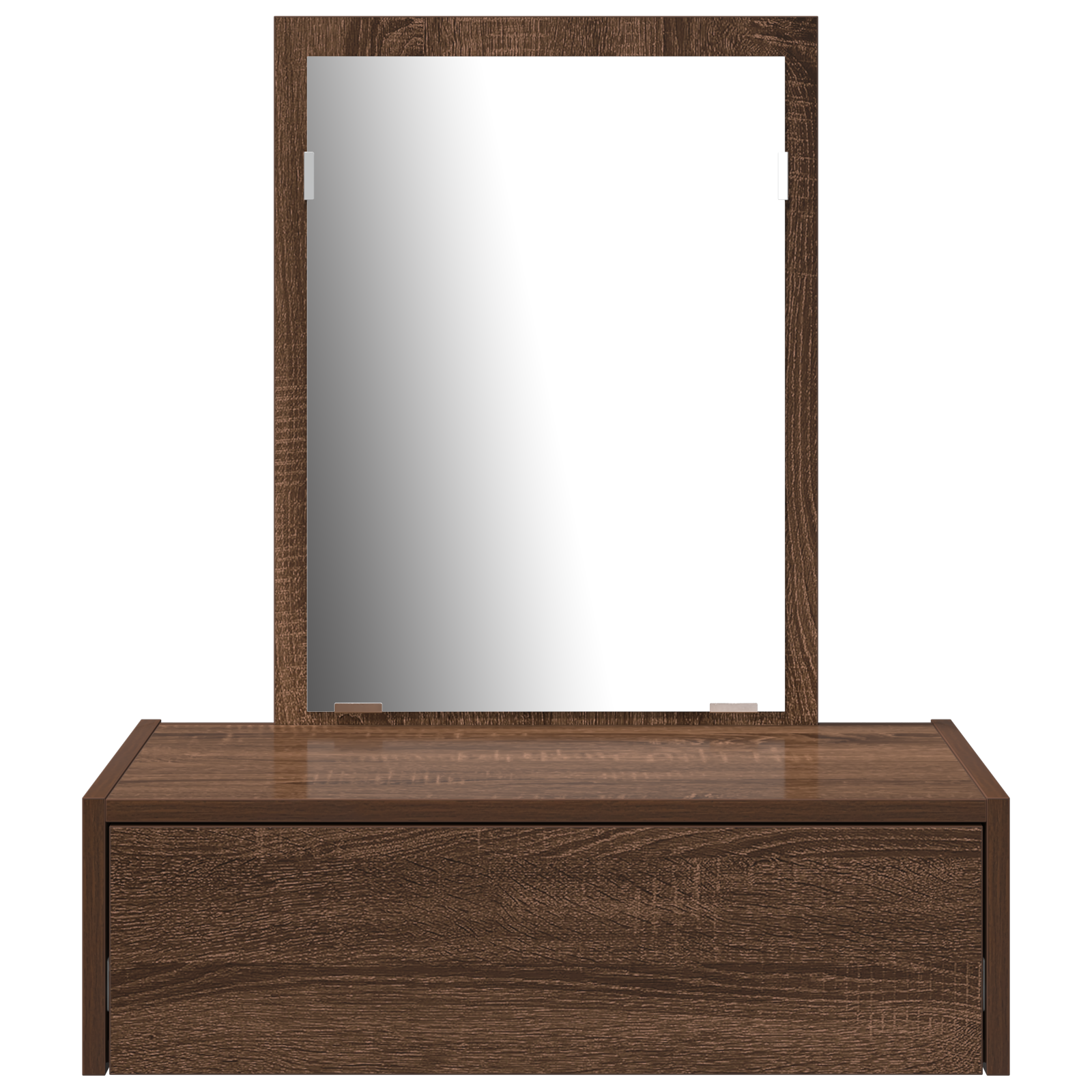 Wall Hanging Dressing Table Brown Oak 60x40x70 cm - Image 6