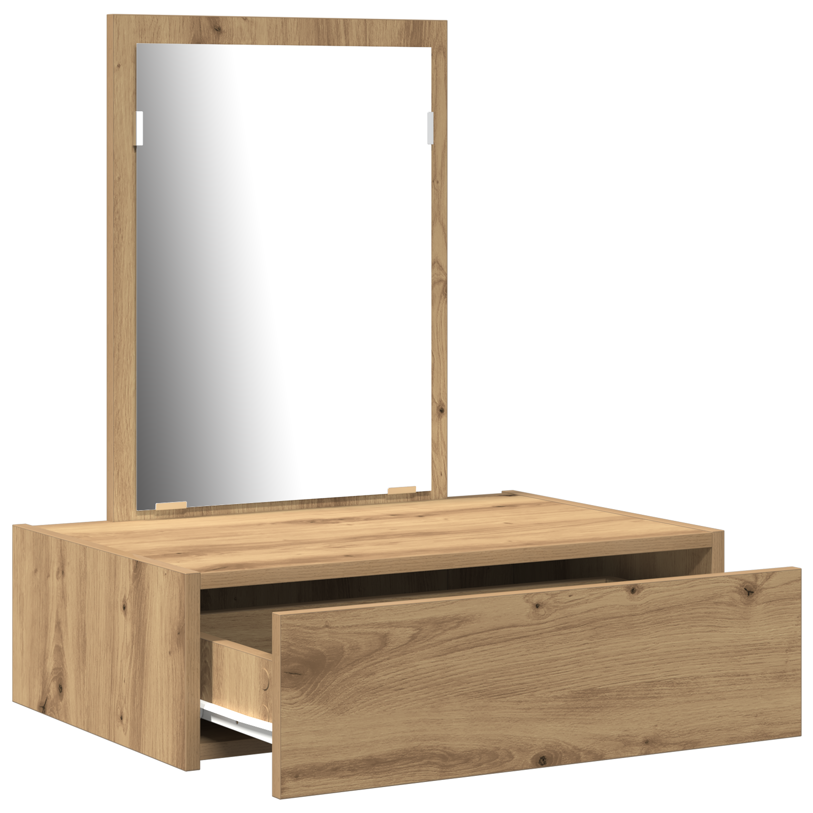 Wall Hanging Dressing Table Artisan Oak 60x40x70 cm - Image 5