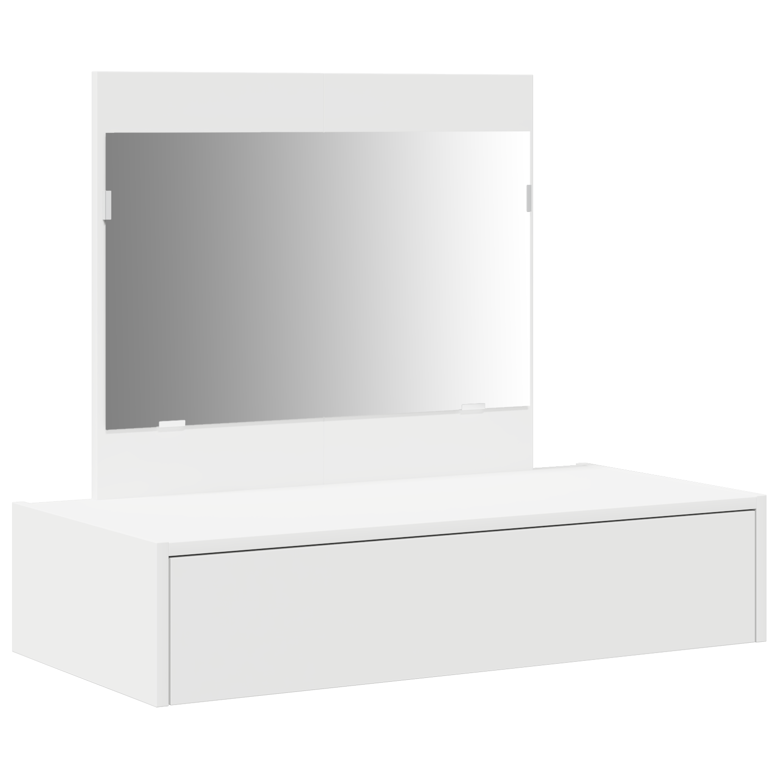 Wall Hanging Dressing Table White 83x40x70 cm - Image 2