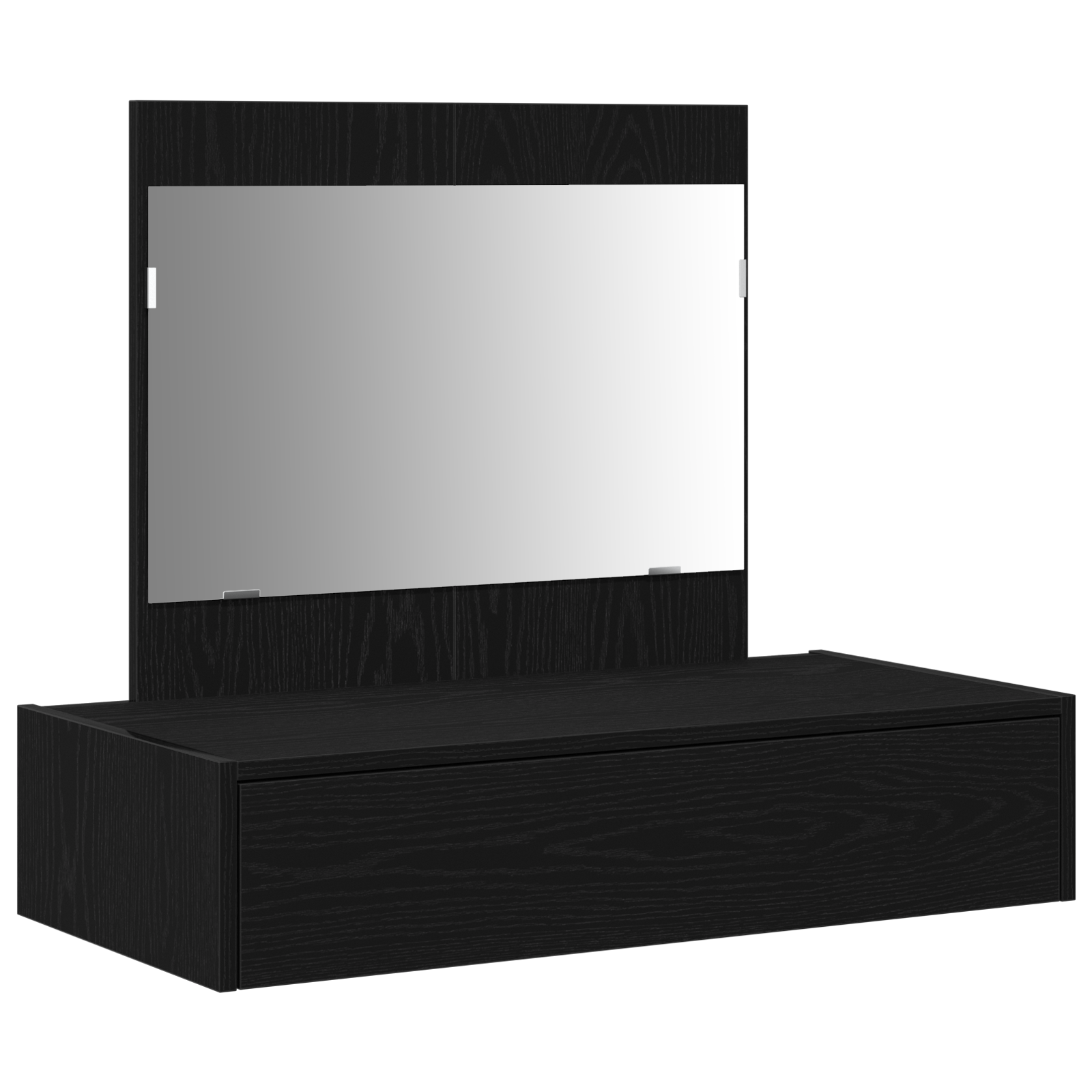 Wall Hanging Dressing Table Black Oak 83x40x70 cm - Image 2