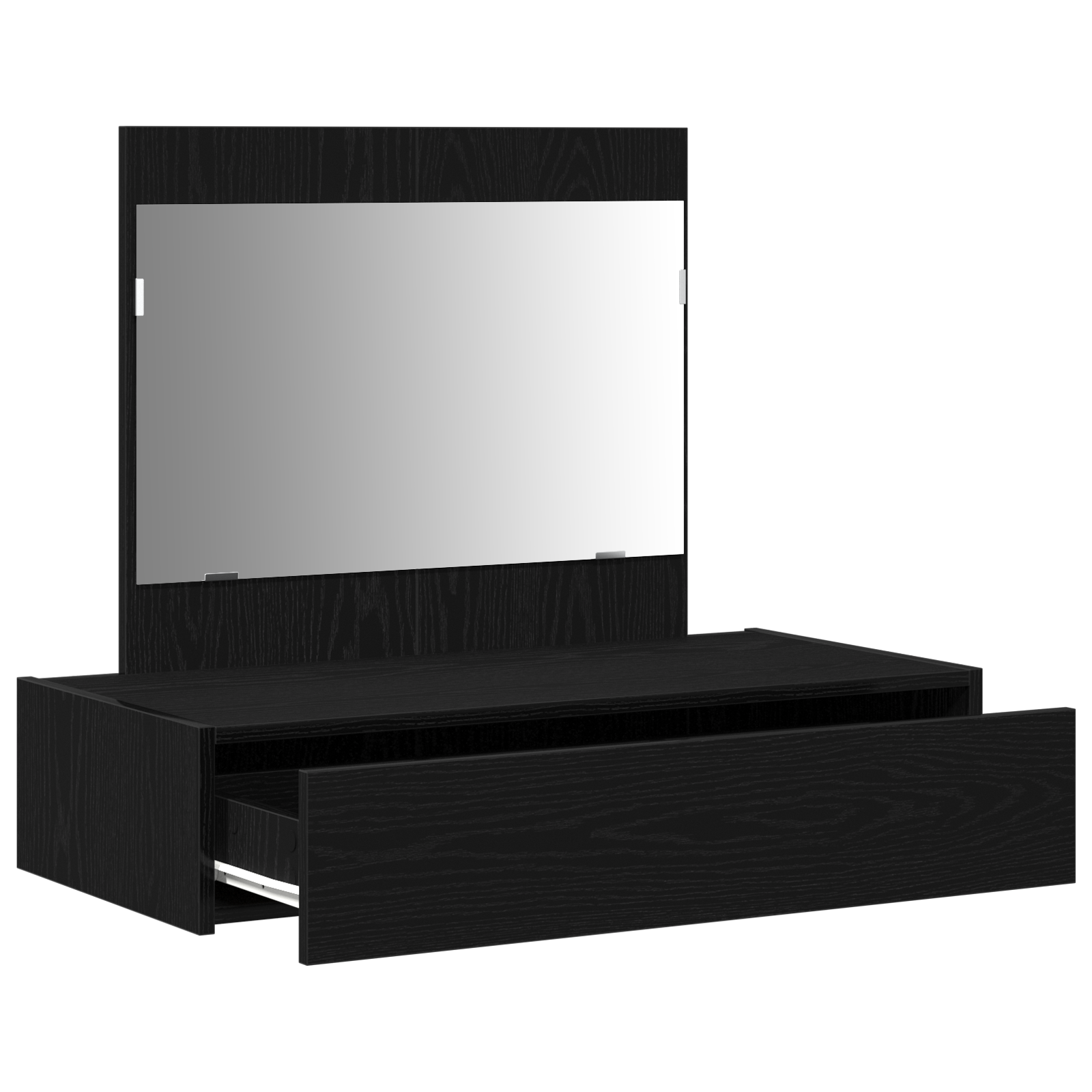 Wall Hanging Dressing Table Black Oak 83x40x70 cm - Image 5