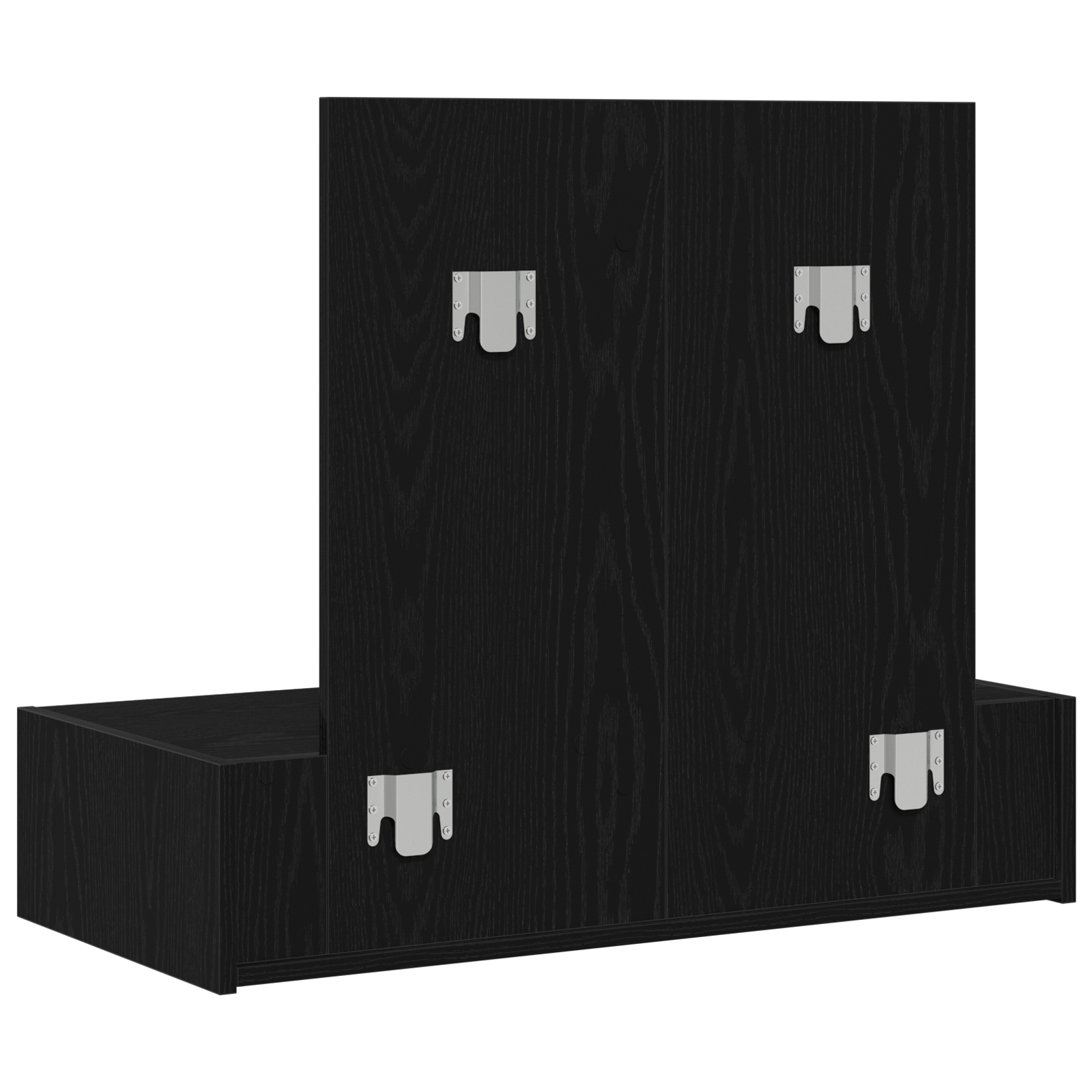 Wall Hanging Dressing Table Black Oak 83x40x70 cm - Image 8