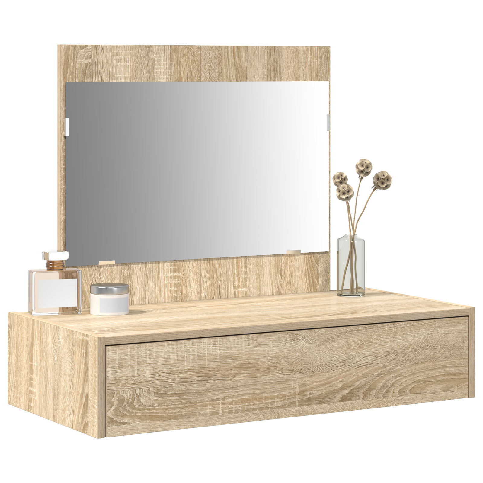 Wall Hanging Dressing Table Sonoma Oak 83x40x70 cm - Image 3