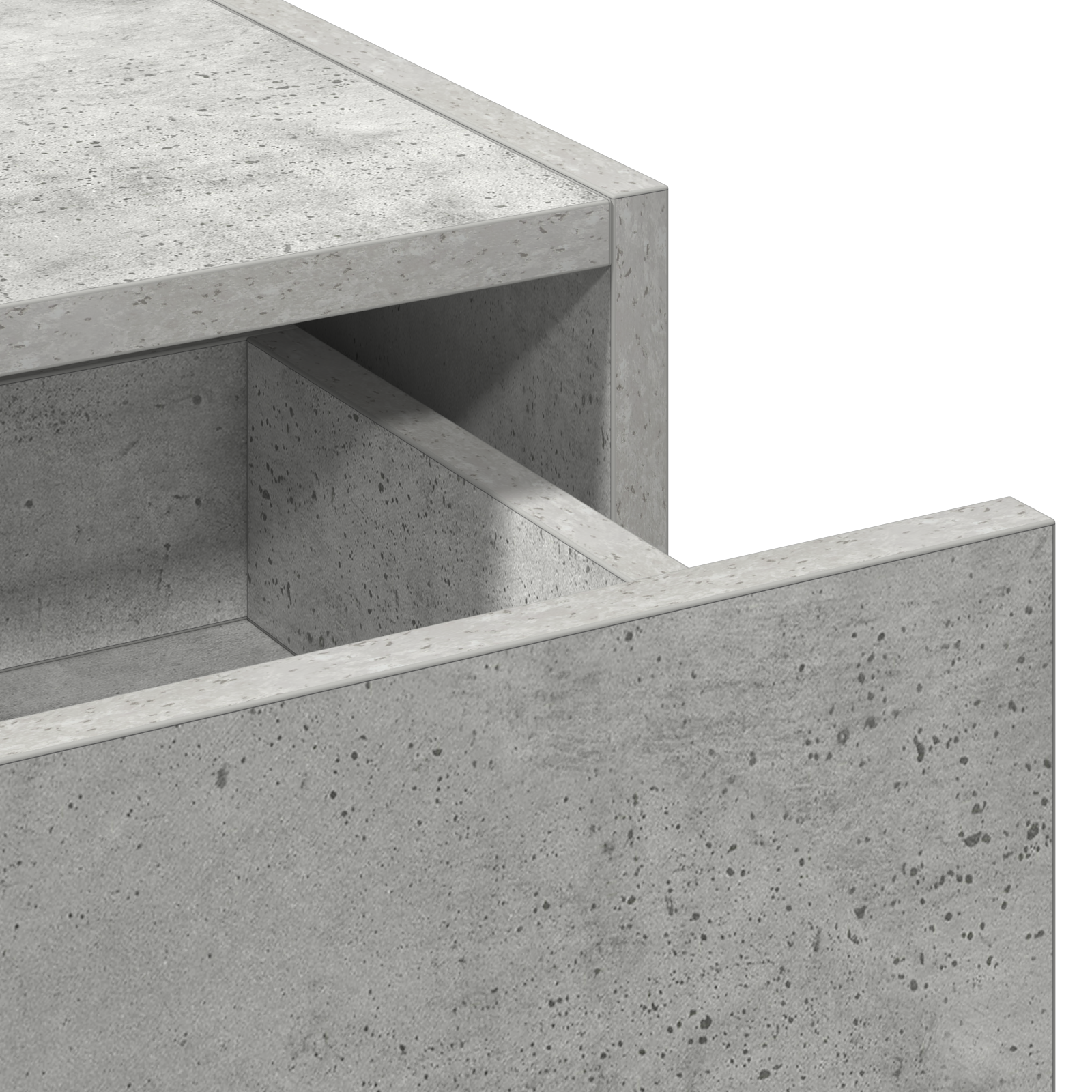 Wall Hanging Dressing Table Concrete Grey 83x40x70 cm - Image 9