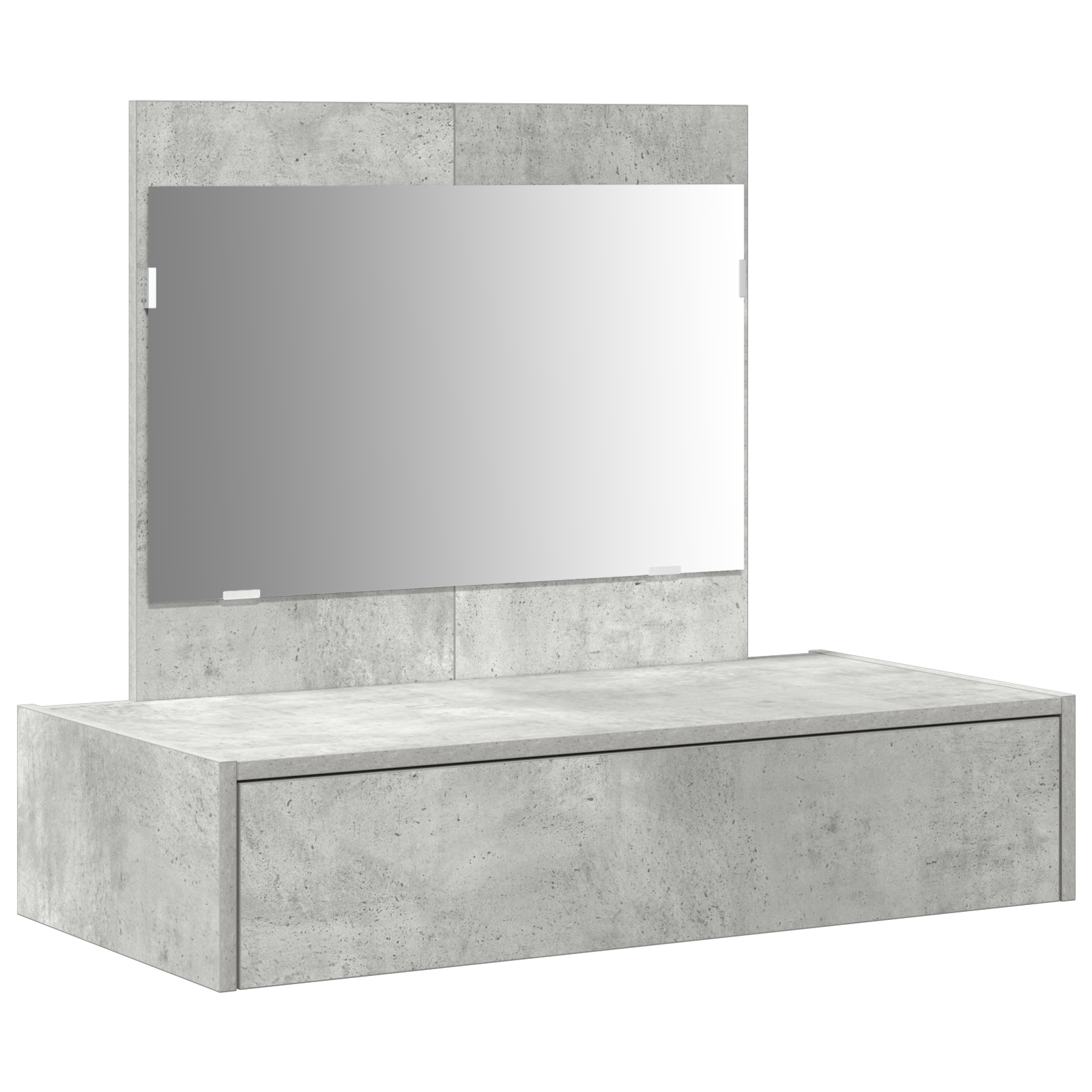 Wall Hanging Dressing Table Concrete Grey 83x40x70 cm - Image 2