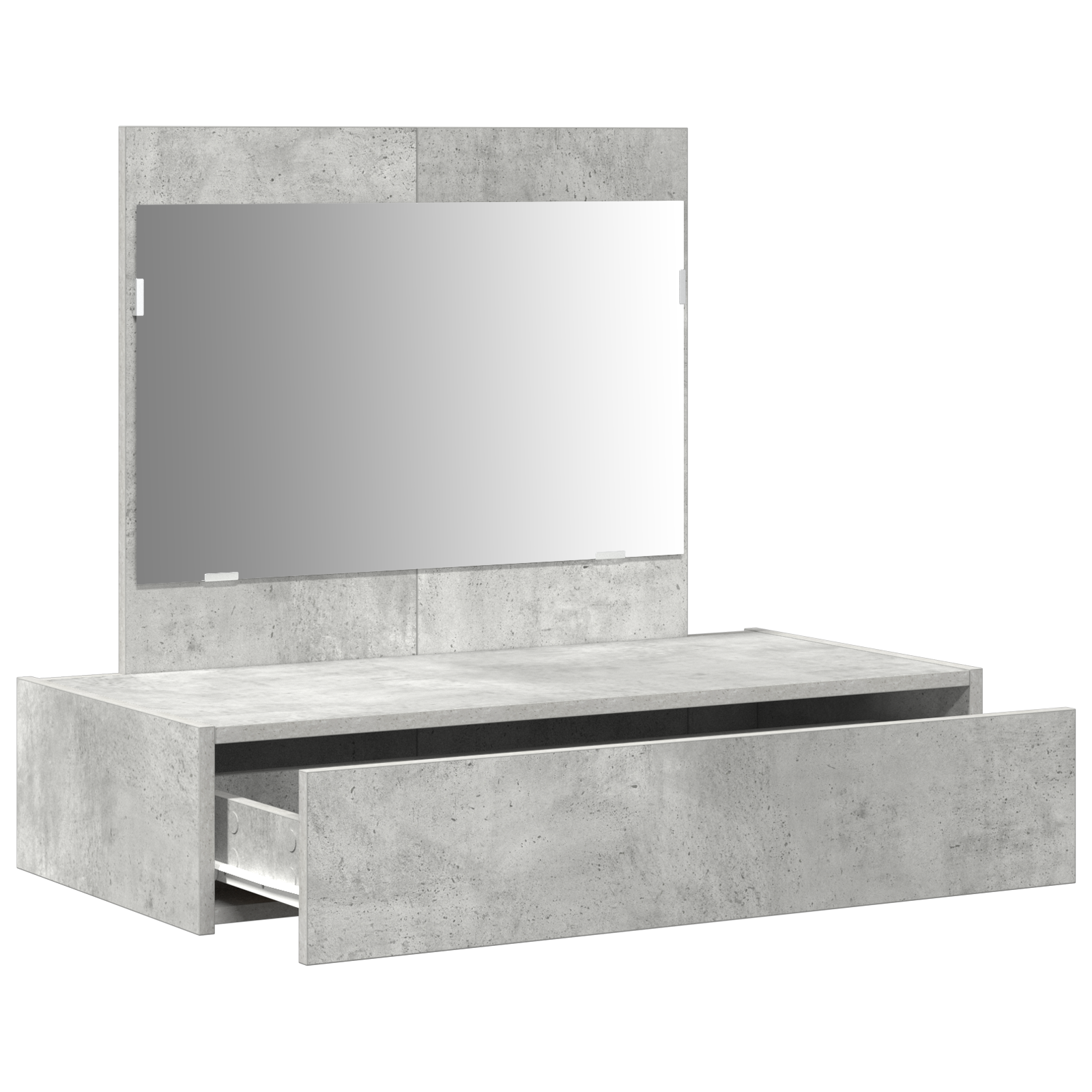 Wall Hanging Dressing Table Concrete Grey 83x40x70 cm - Image 5