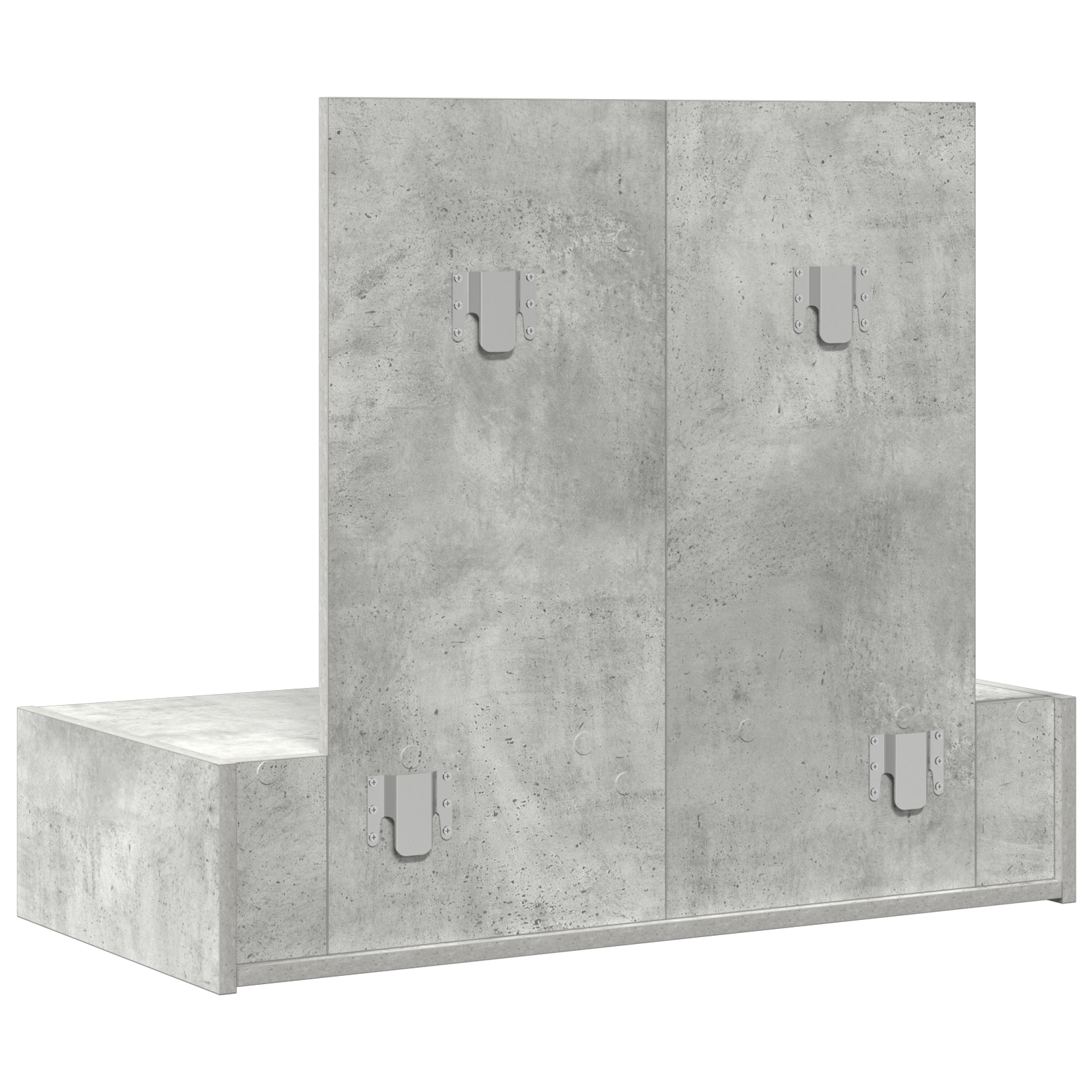 Wall Hanging Dressing Table Concrete Grey 83x40x70 cm - Image 8