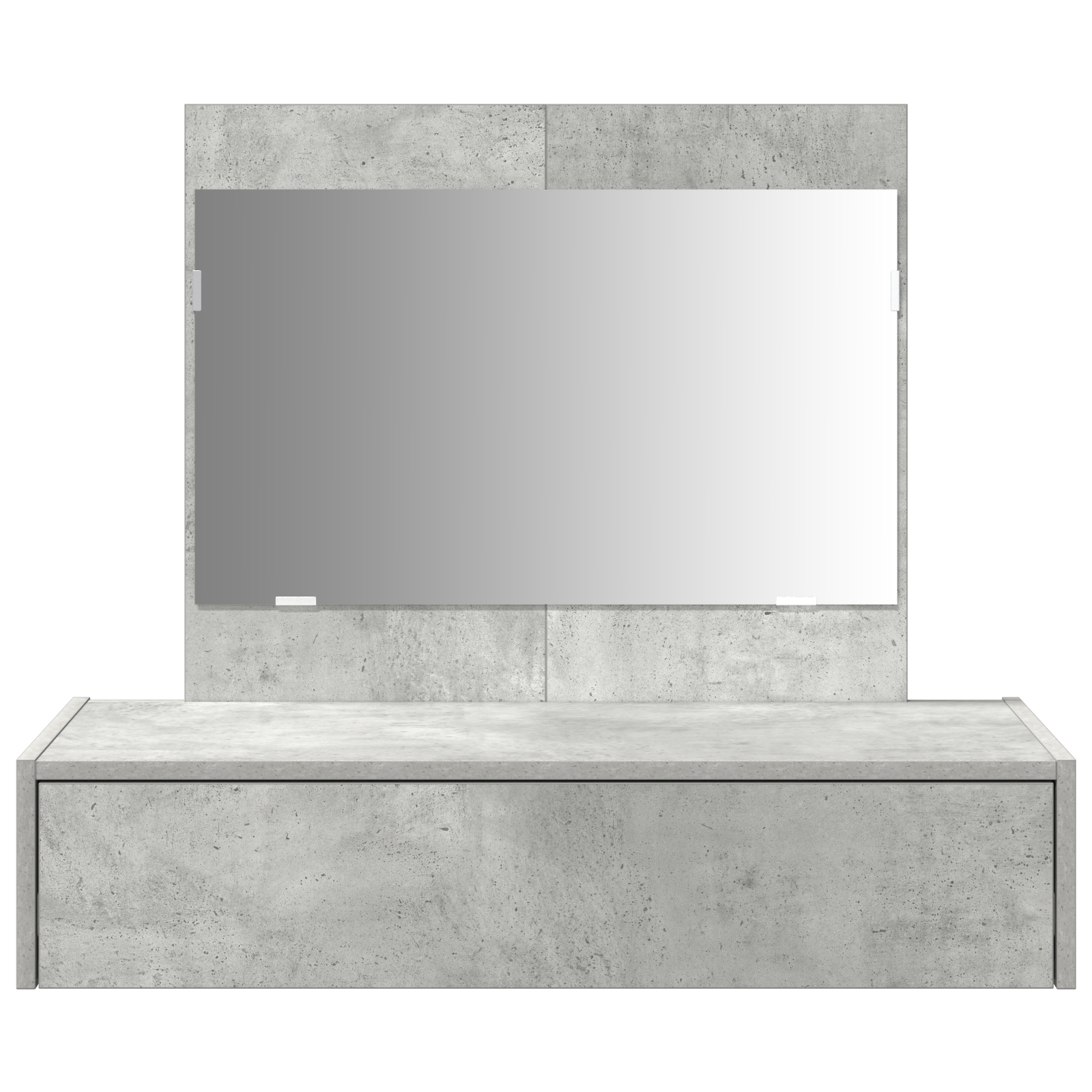 Wall Hanging Dressing Table Concrete Grey 83x40x70 cm - Image 6