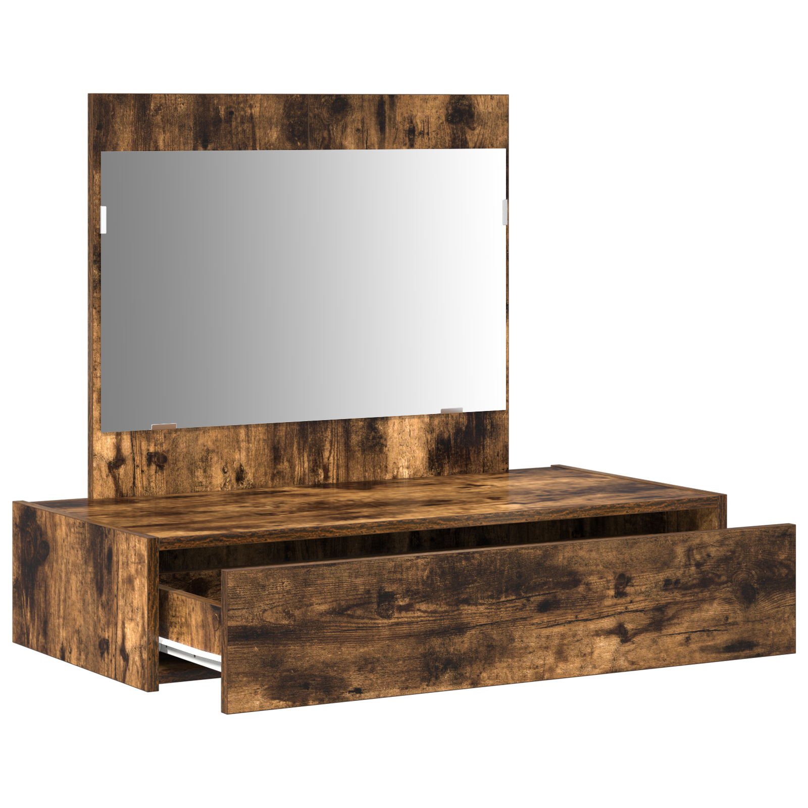 Wall Hanging Dressing Table Smoked Oak 83x40x70 cm - Image 5