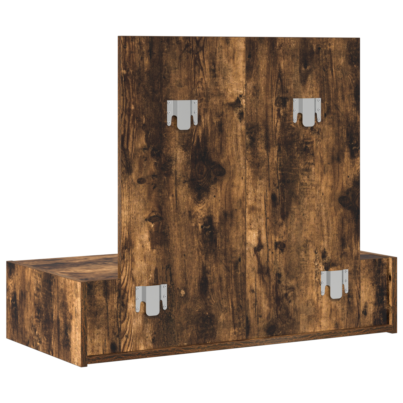 Wall Hanging Dressing Table Smoked Oak 83x40x70 cm - Image 8