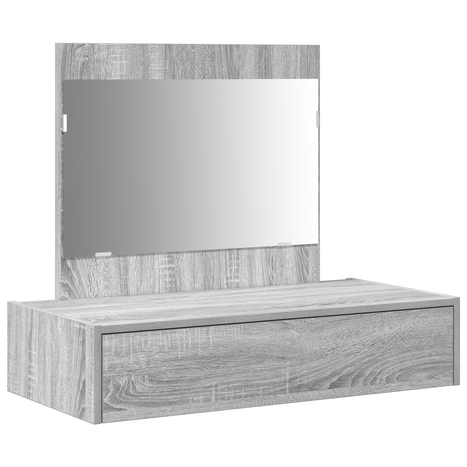 Wall Hanging Dressing Table Grey Sonoma 83x40x70 cm - Image 2