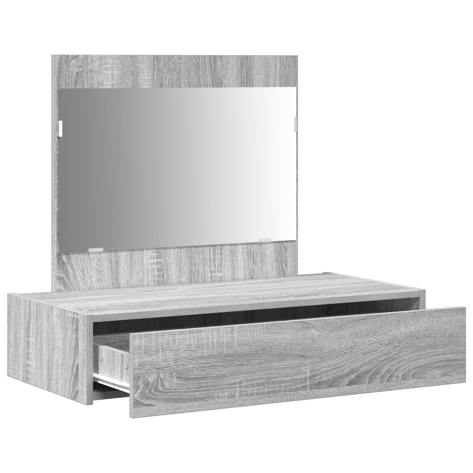 Wall Hanging Dressing Table Grey Sonoma 83x40x70 cm - Image 5