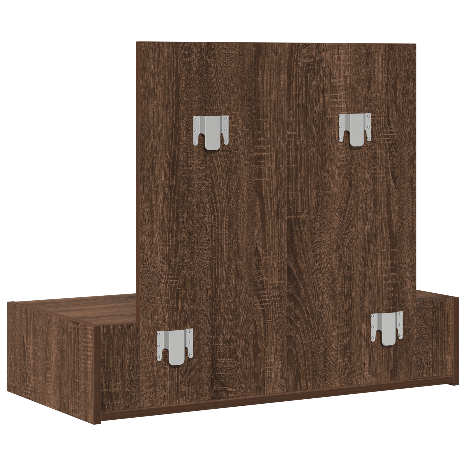 Wall Hanging Dressing Table Brown Oak 83x40x70 cm - Image 8