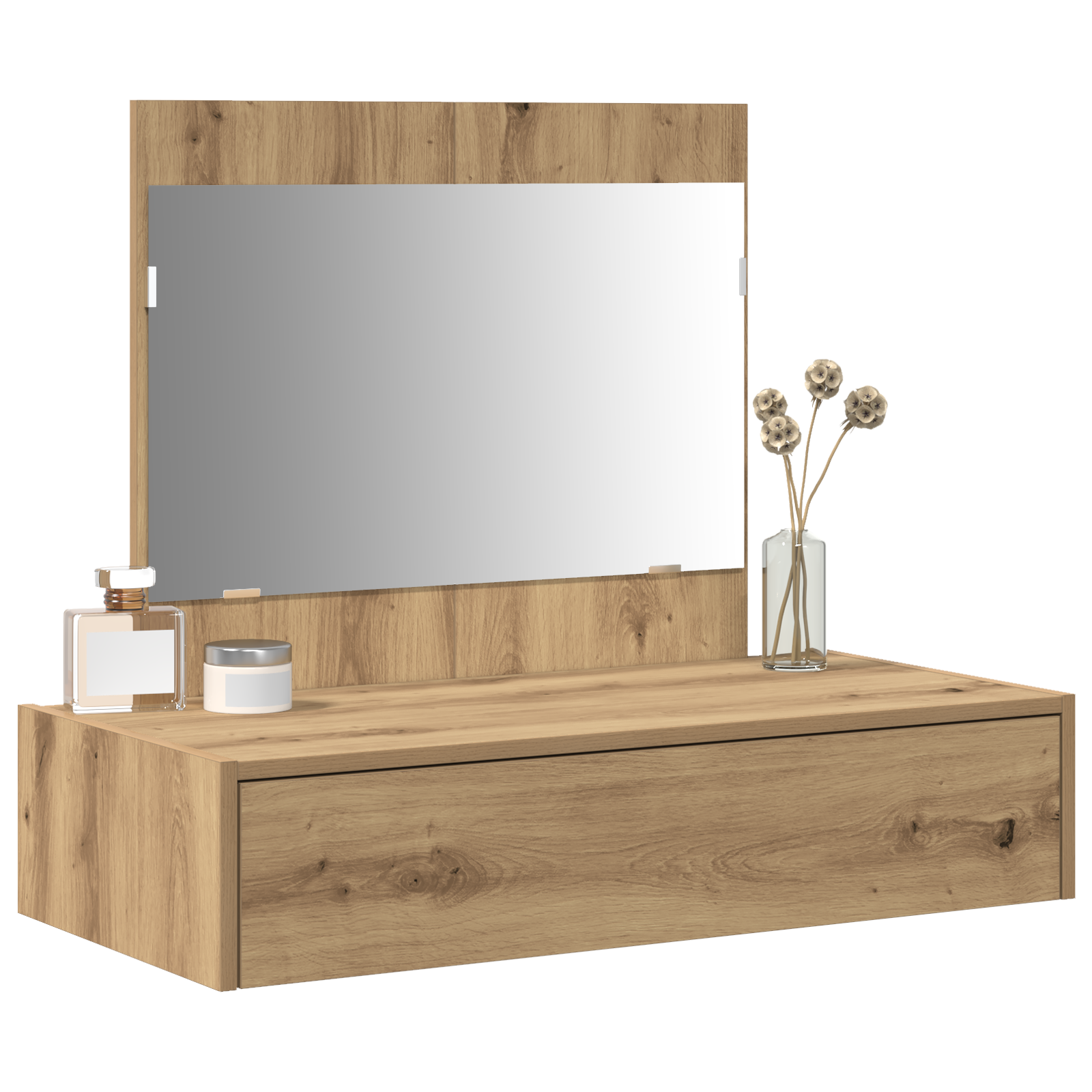 Wall Hanging Dressing Table Artisan Oak 83x40x70 cm - Image 3