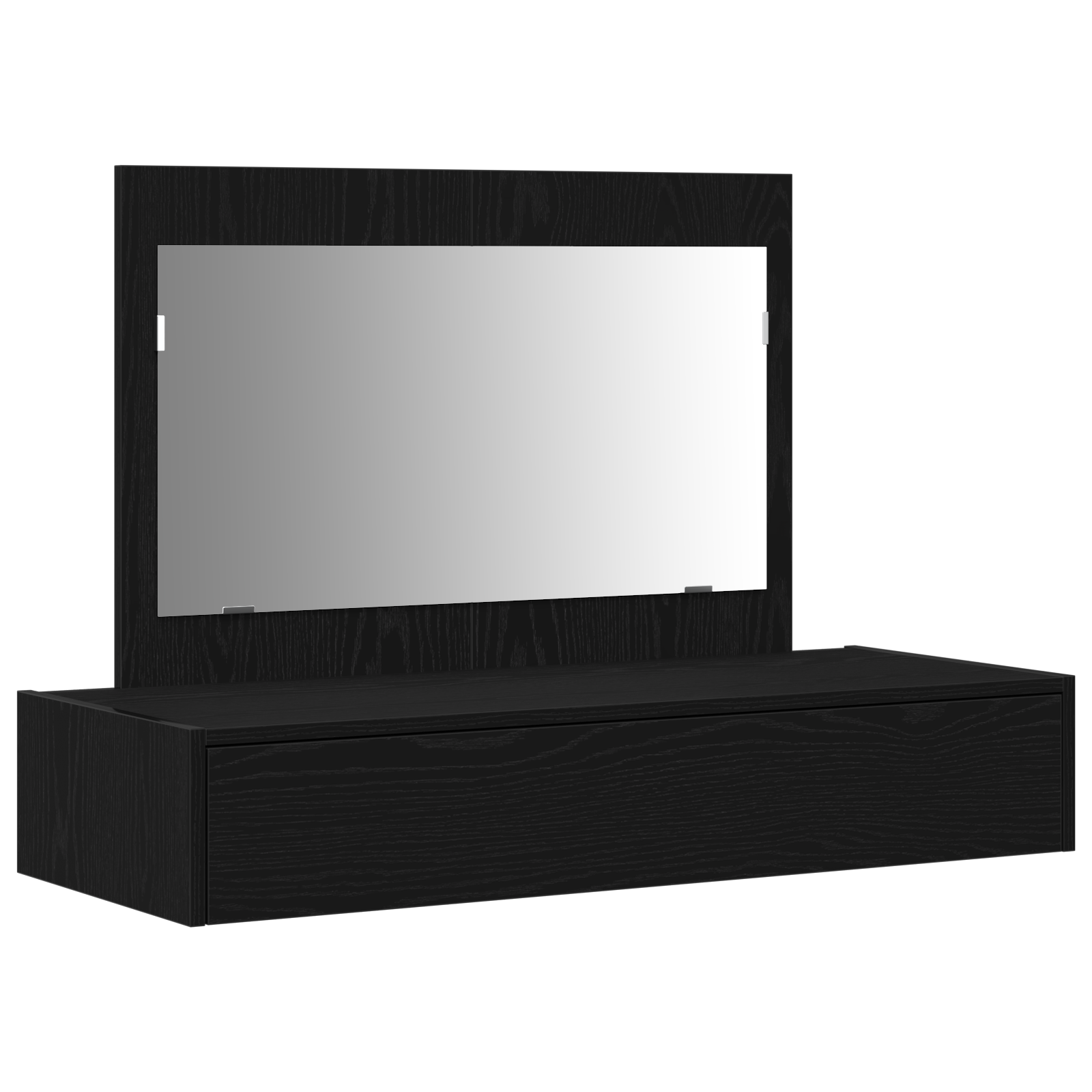 Wall-Mounted Dressing Table in Black Oak, 100x40x70 cm - Image 2