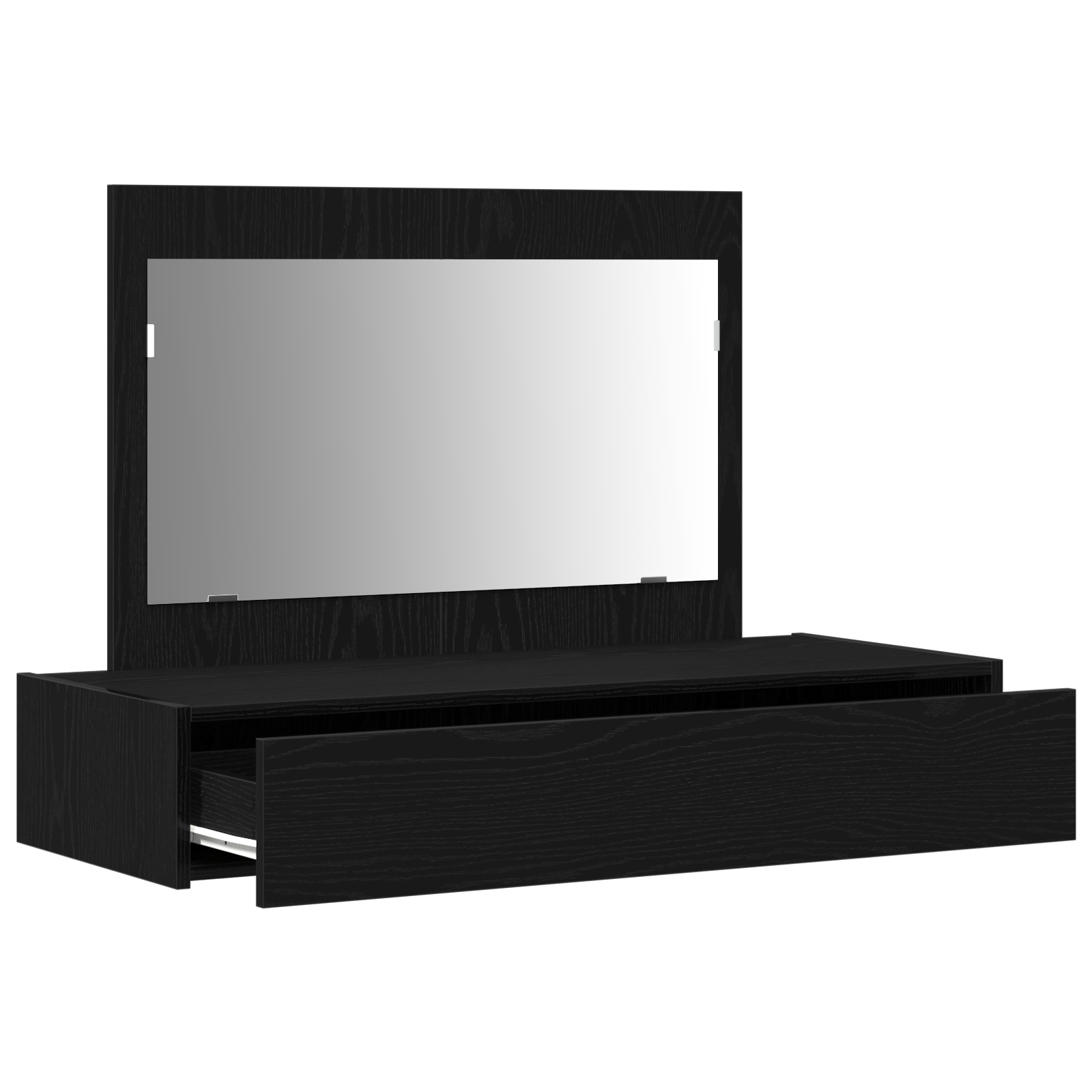 Wall-Mounted Dressing Table in Black Oak, 100x40x70 cm - Image 5