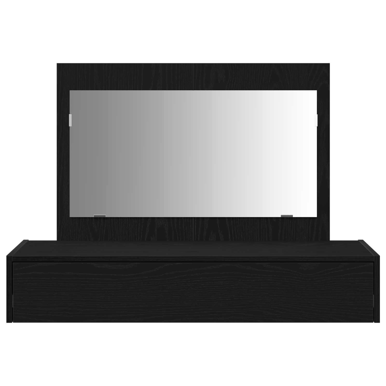 Wall-Mounted Dressing Table in Black Oak, 100x40x70 cm - Image 6