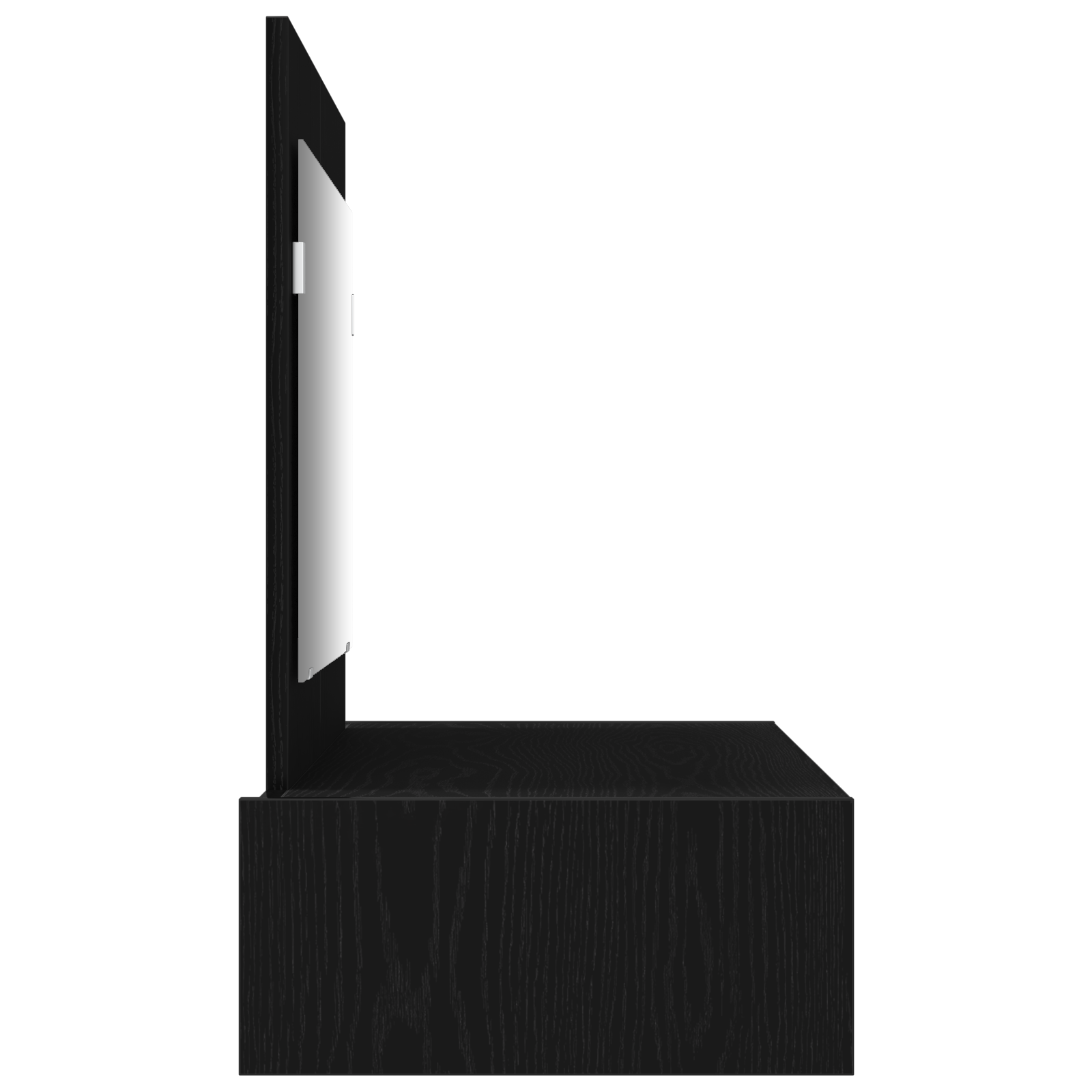 Wall-Mounted Dressing Table in Black Oak, 100x40x70 cm - Image 7