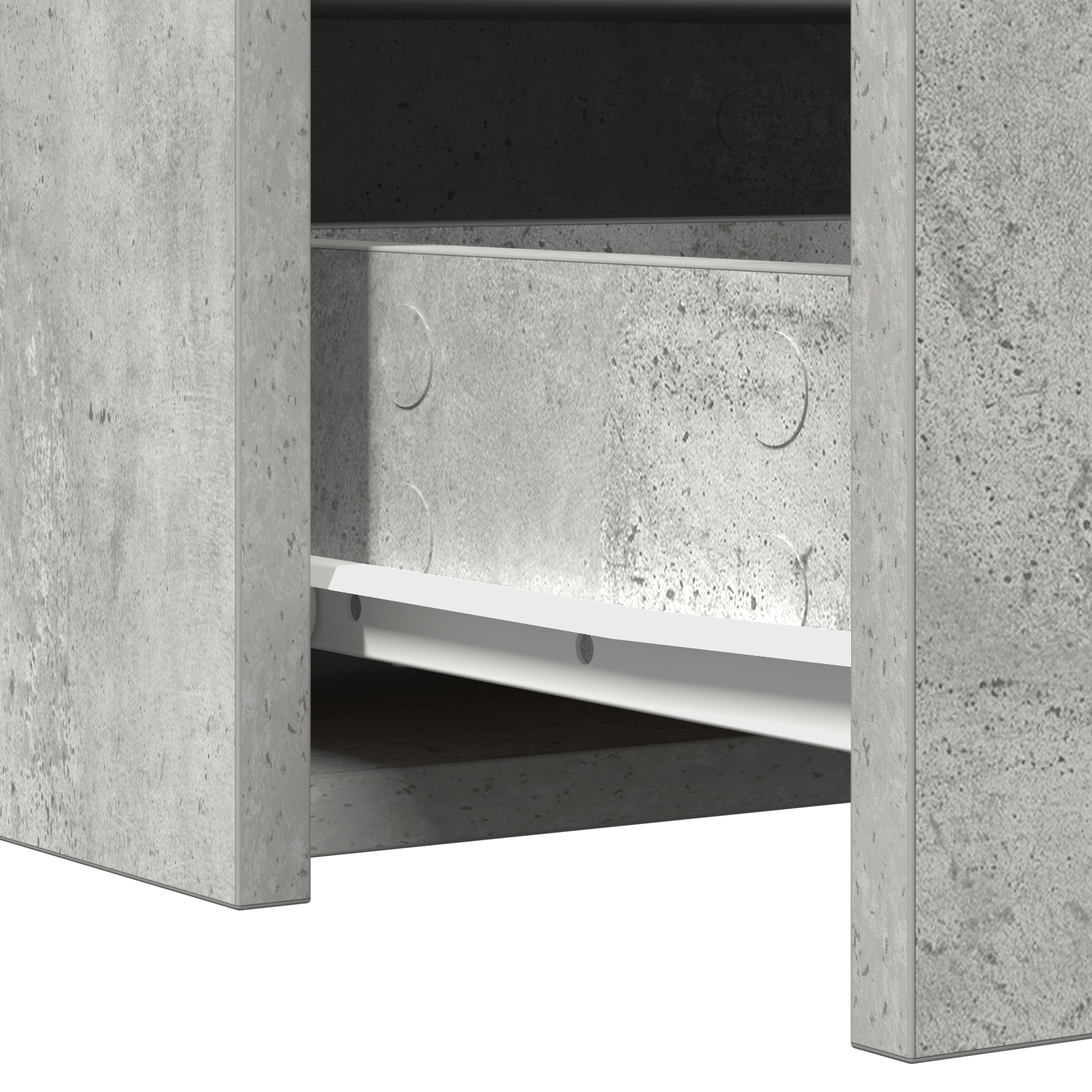 Wall Hanging Dressing Table Concrete Grey 100x40x70 cm - Image 11