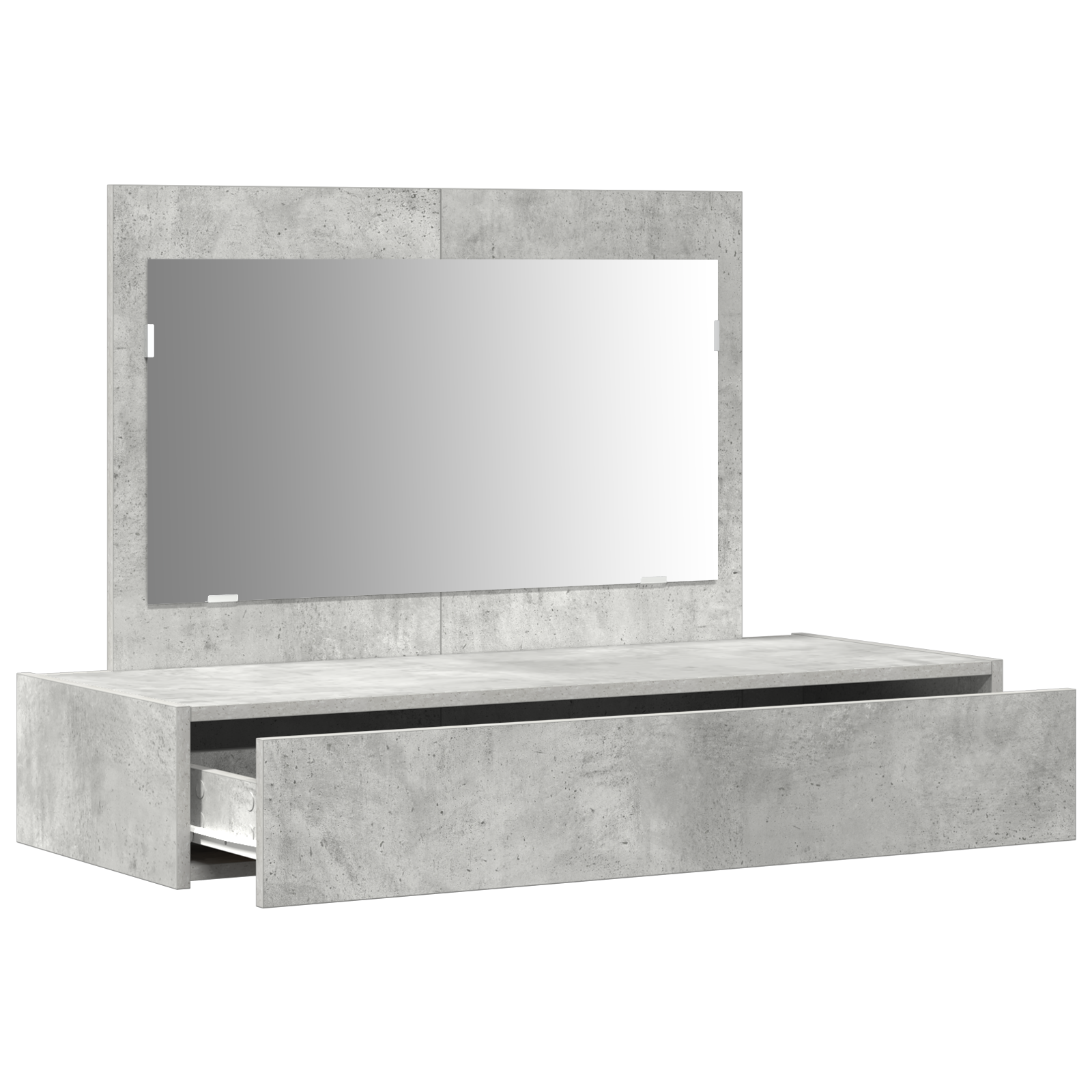 Wall Hanging Dressing Table Concrete Grey 100x40x70 cm - Image 5