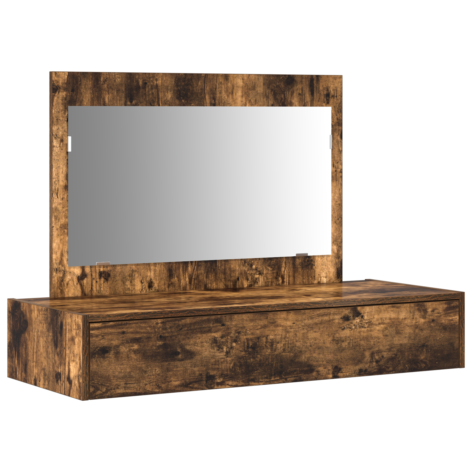 Wall Hanging Dressing Table Smoked Oak 100x40x70 cm - Image 2