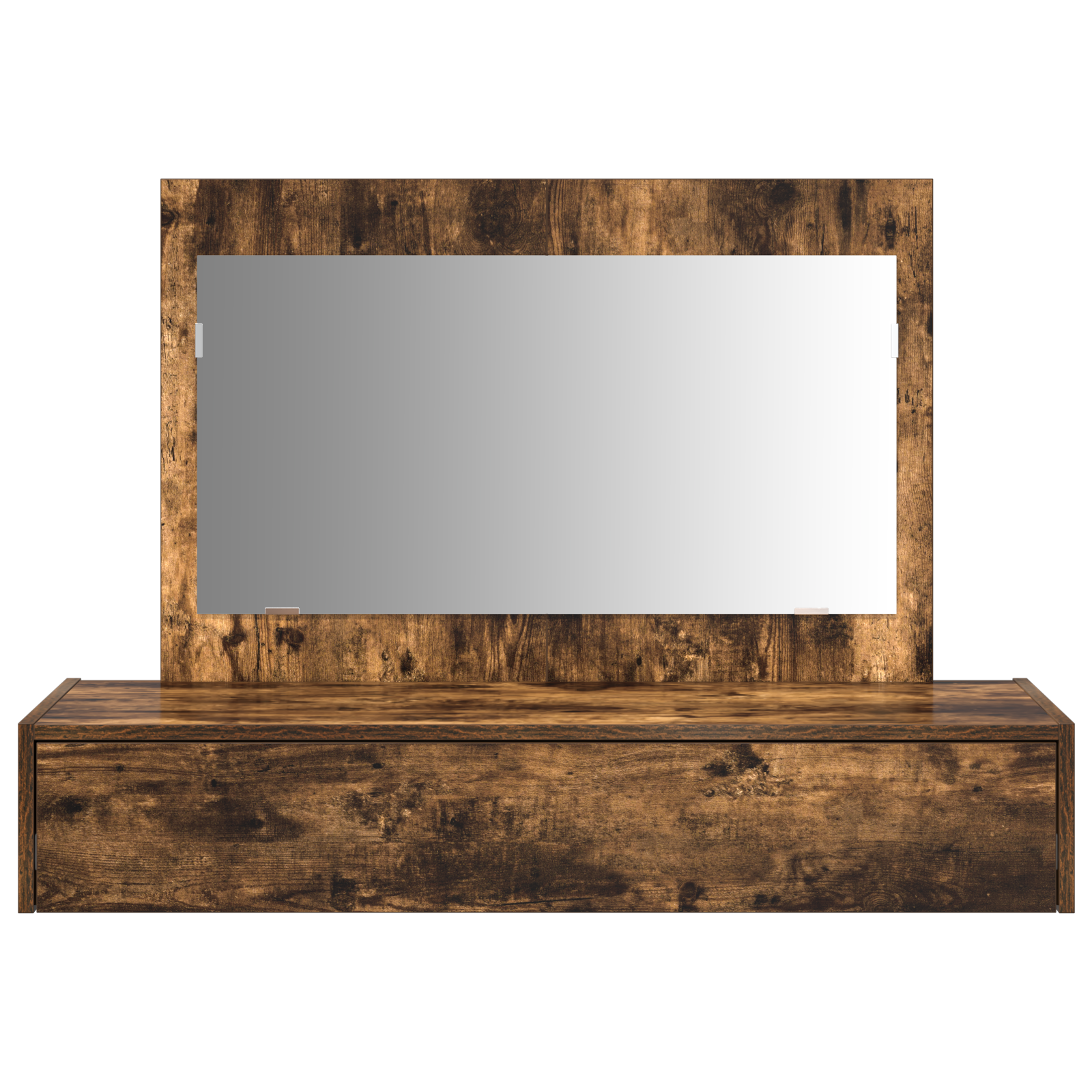 Wall Hanging Dressing Table Smoked Oak 100x40x70 cm - Image 6
