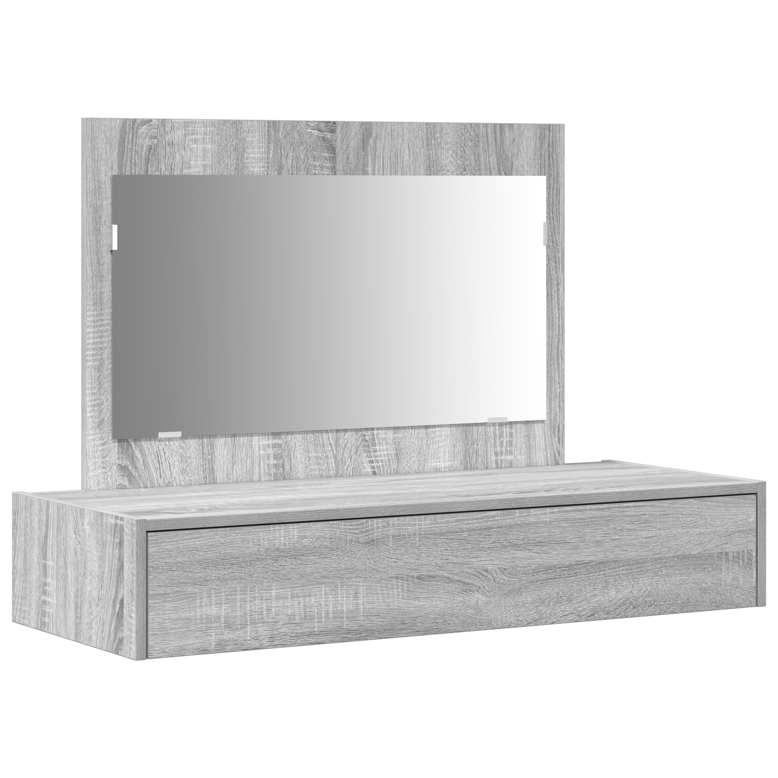 Wall Hanging Dressing Table Grey Sonoma 100x40x70 cm - Image 2