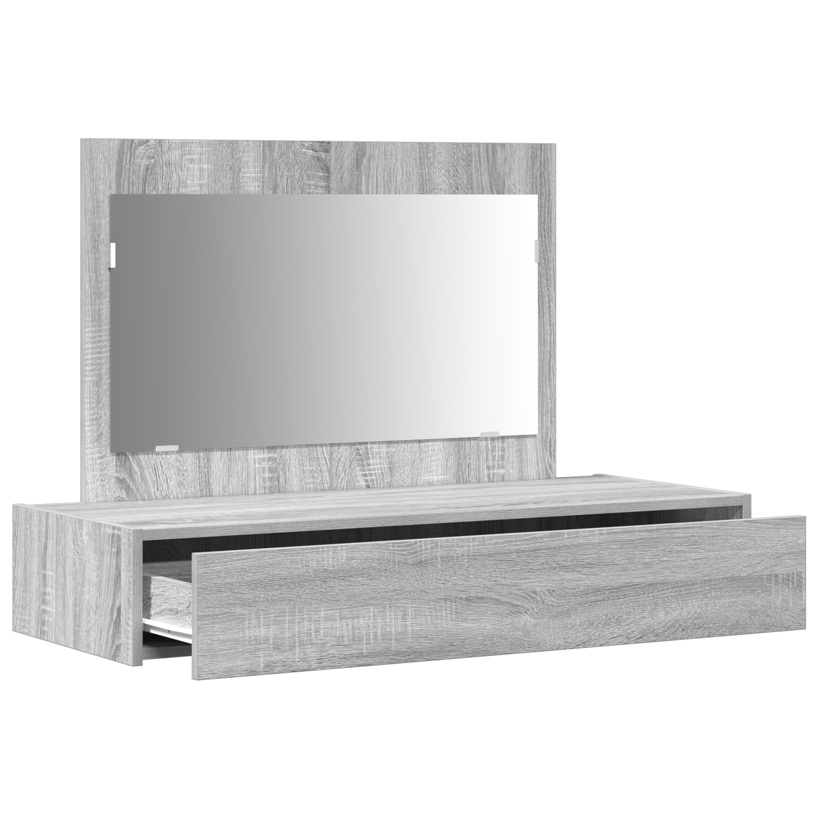 Wall Hanging Dressing Table Grey Sonoma 100x40x70 cm - Image 5