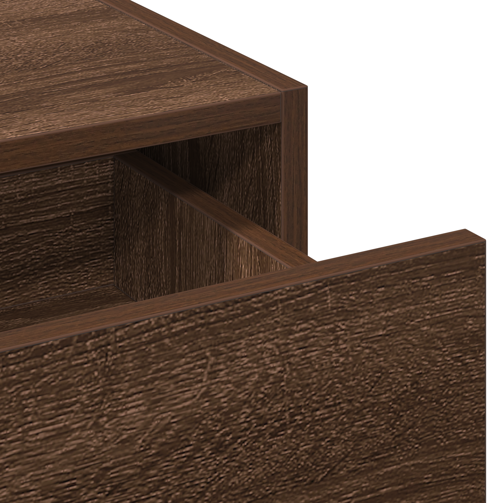 Wall Hanging Dressing Table Brown Oak 100x40x70 cm - Image 9