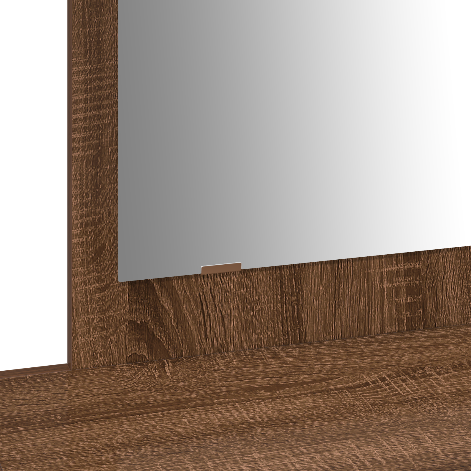 Wall Hanging Dressing Table Brown Oak 100x40x70 cm - Image 10